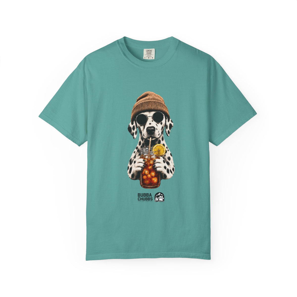 Dalmatian With Bubble Tea T-Shirt — Cute Dog Bubble Tea Graphic Tee - BubbaChubbs Brand
