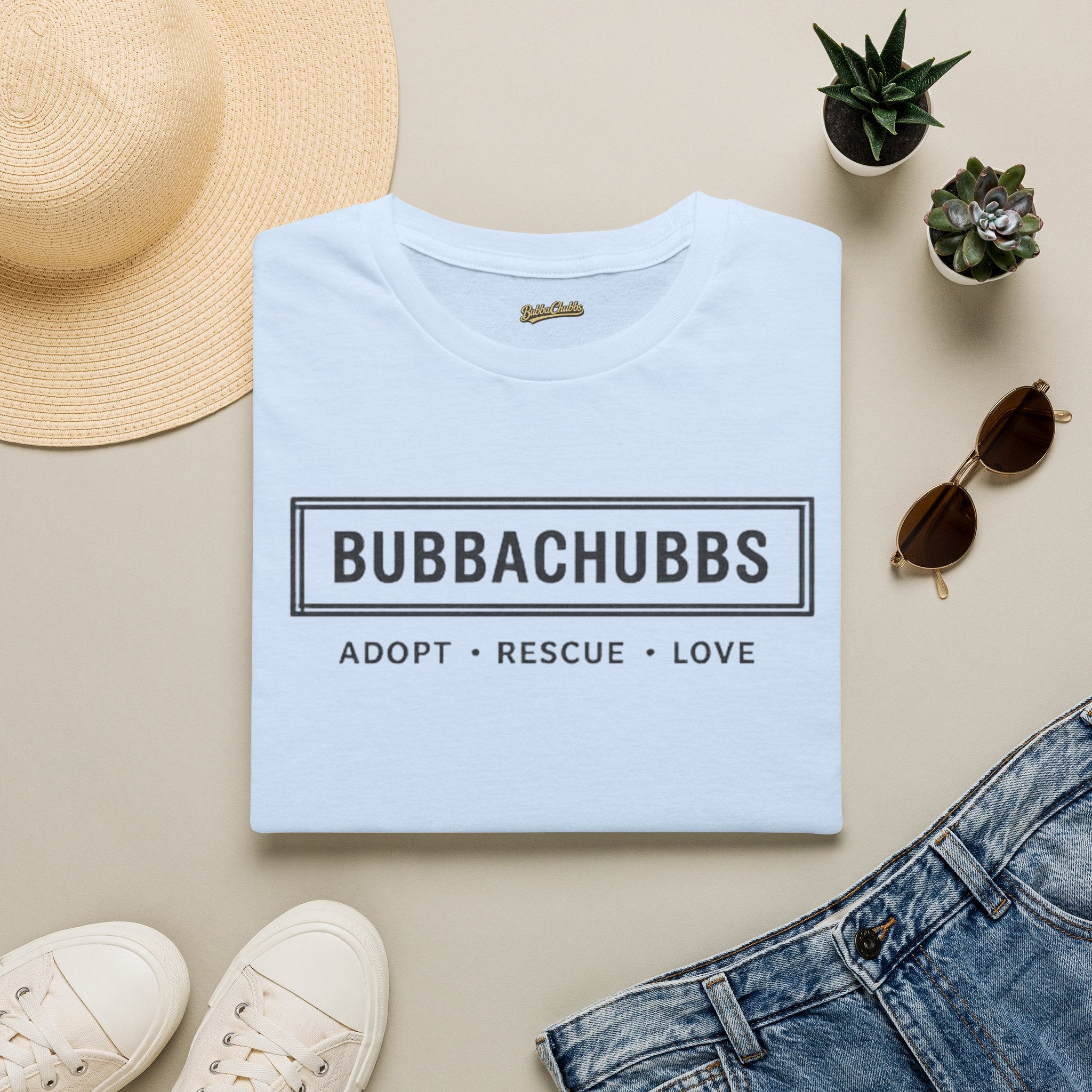 BubbaChubbs Adopt Rescue and Love Tee Printify