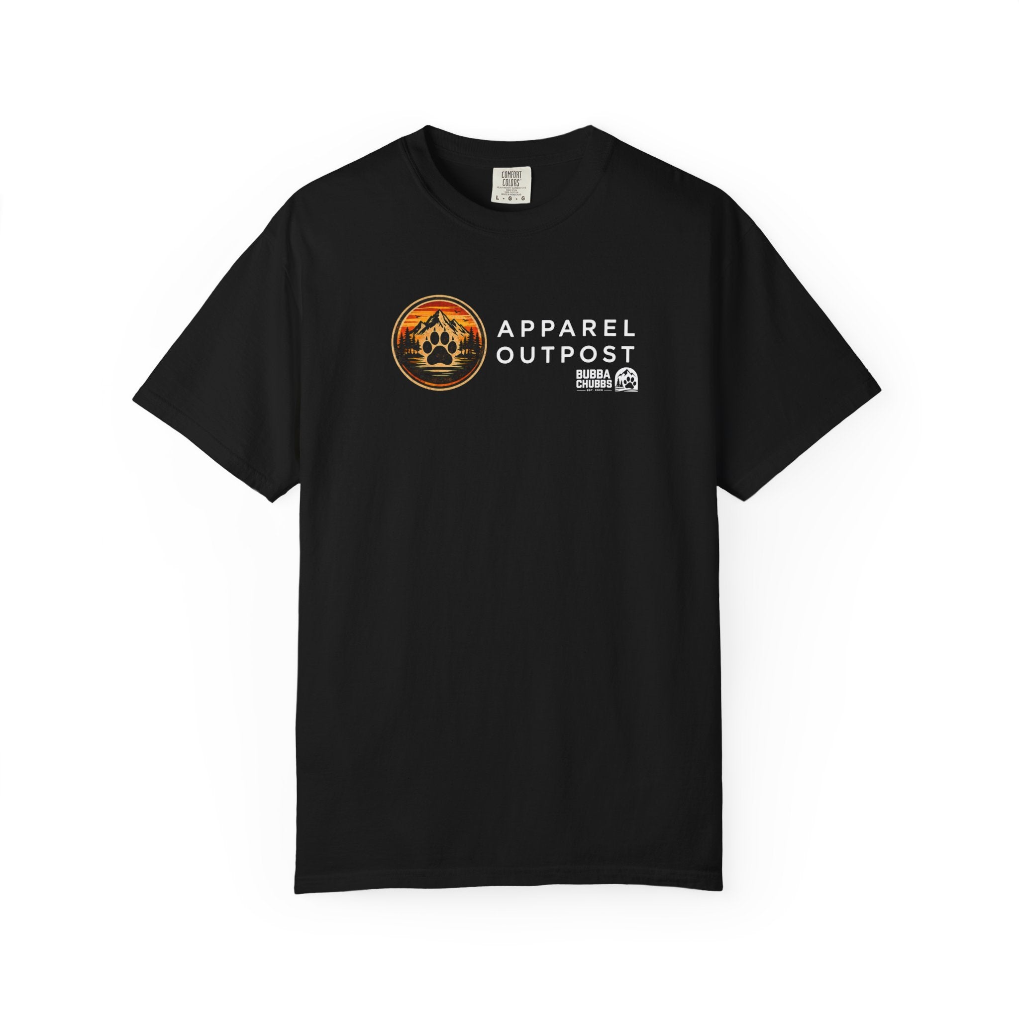 Apparel Outpost Sunset Logo T-Shirt Printify