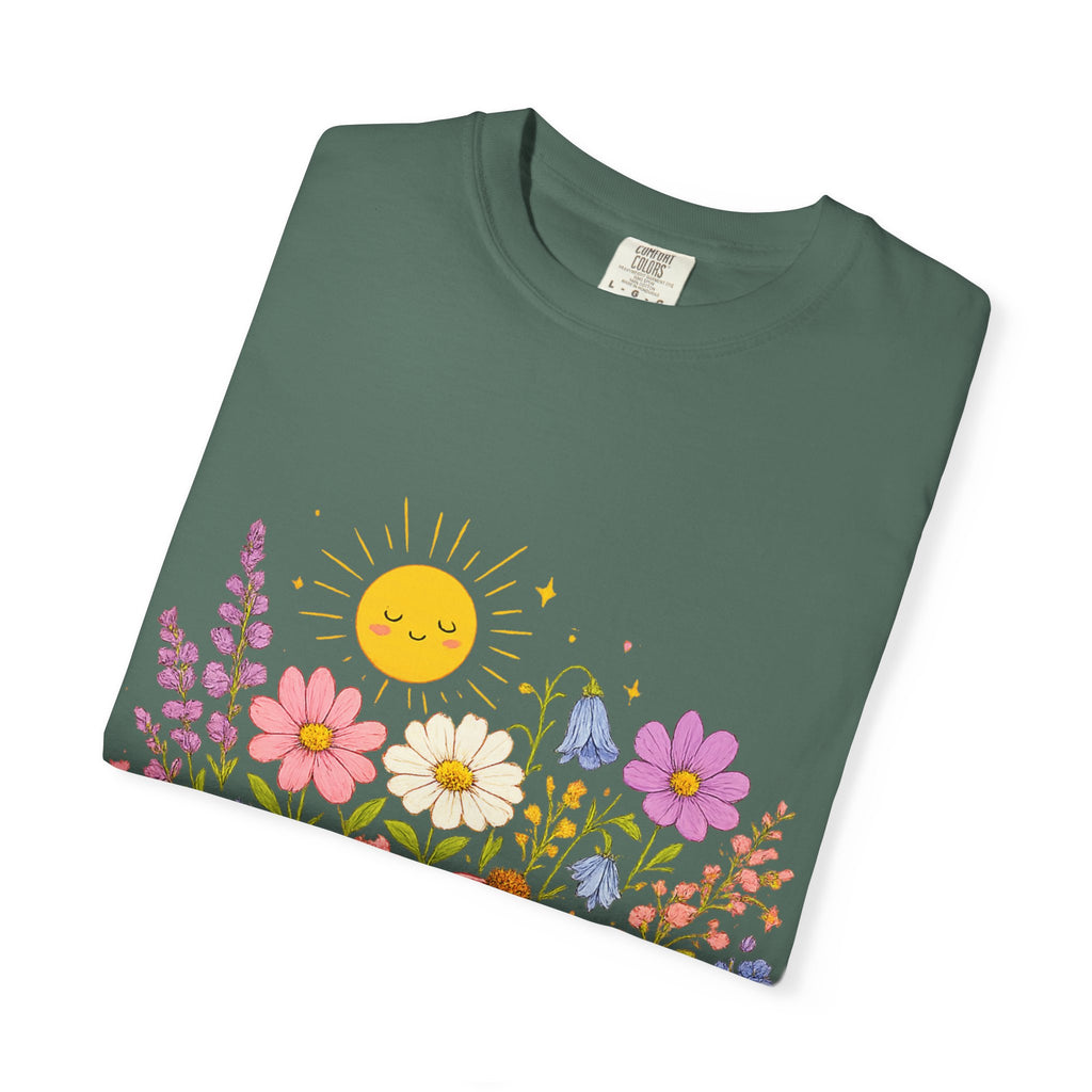 BubbaChubbs Sun Floral Style Tee Printify