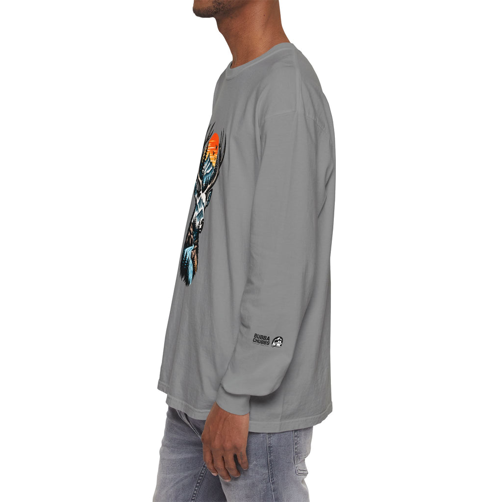 Deer Mountain Sunset Long Sleeve Tee