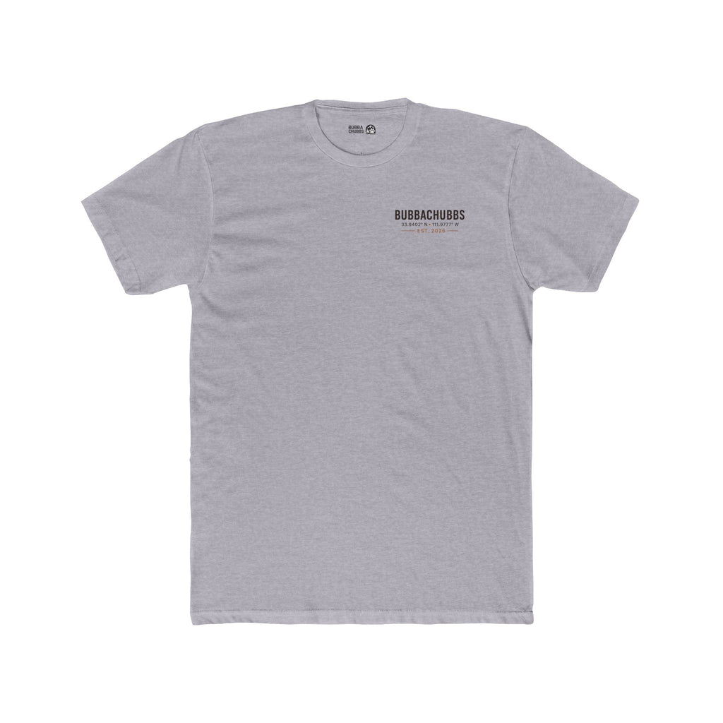 BubbaChubbs Minimal Logo Tee — Classic White Cotton Crew - BubbaChubbs Brand