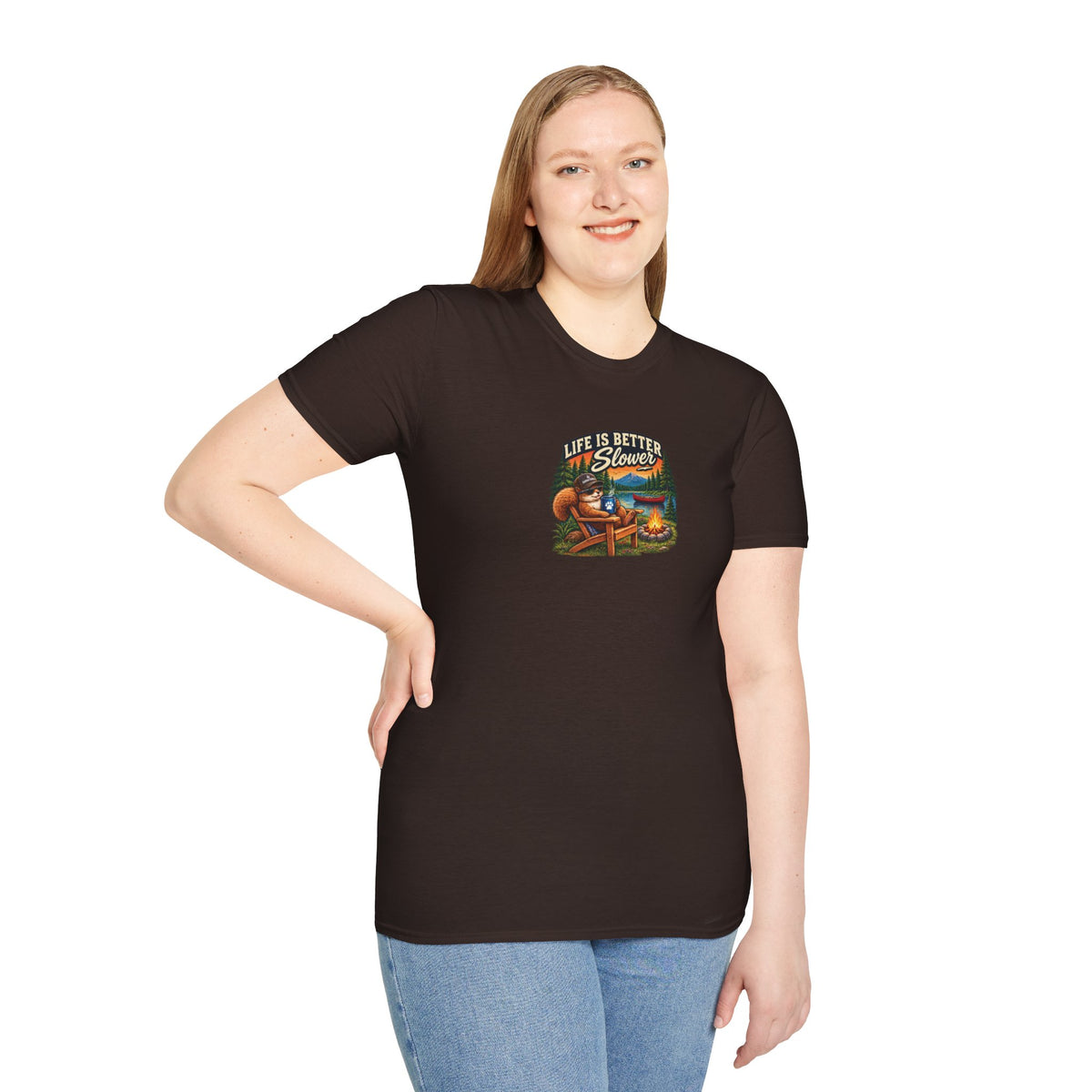 Life Is Better Slower Campfire T-Shirt