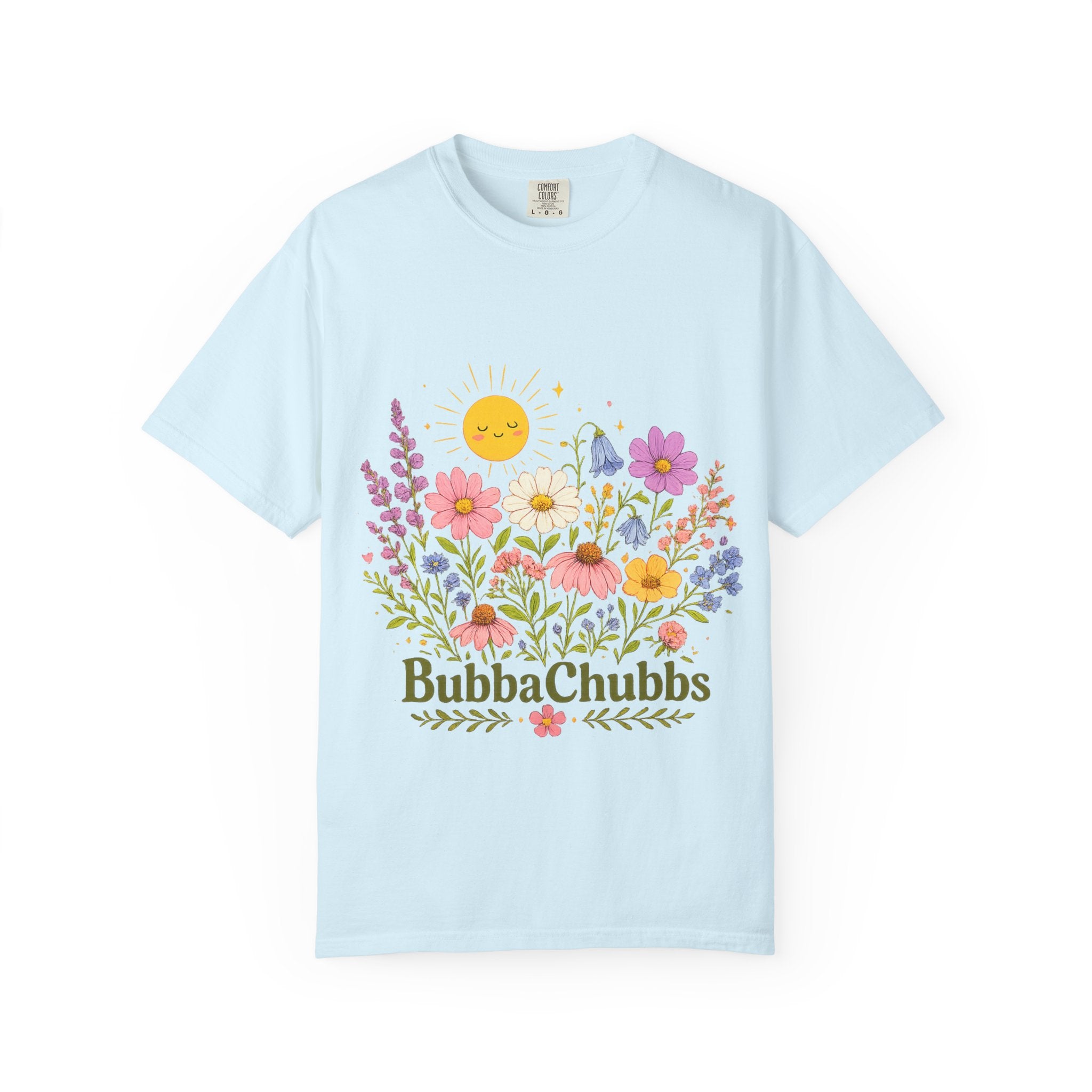 BubbaChubbs Sun Floral Style Tee - BubbaChubbs Brand