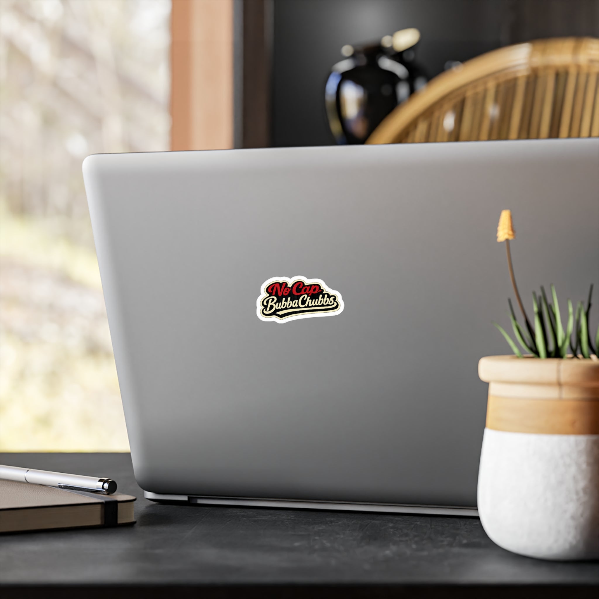 BubbaChubbs Logo Vinyl Sticker  - No Cap - Cut Decal Printify