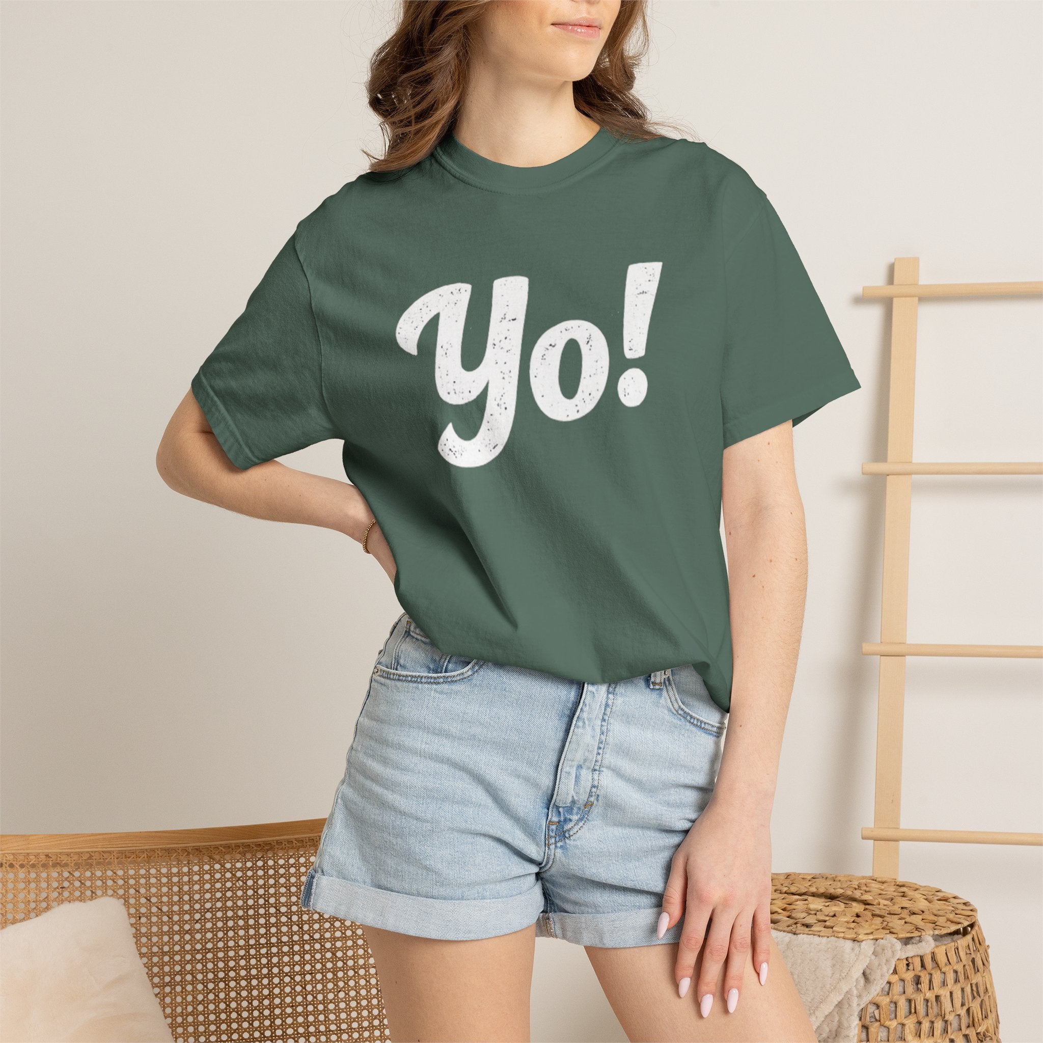 BubbaChubbs Yo! White Lettering Tee - BubbaChubbs Brand