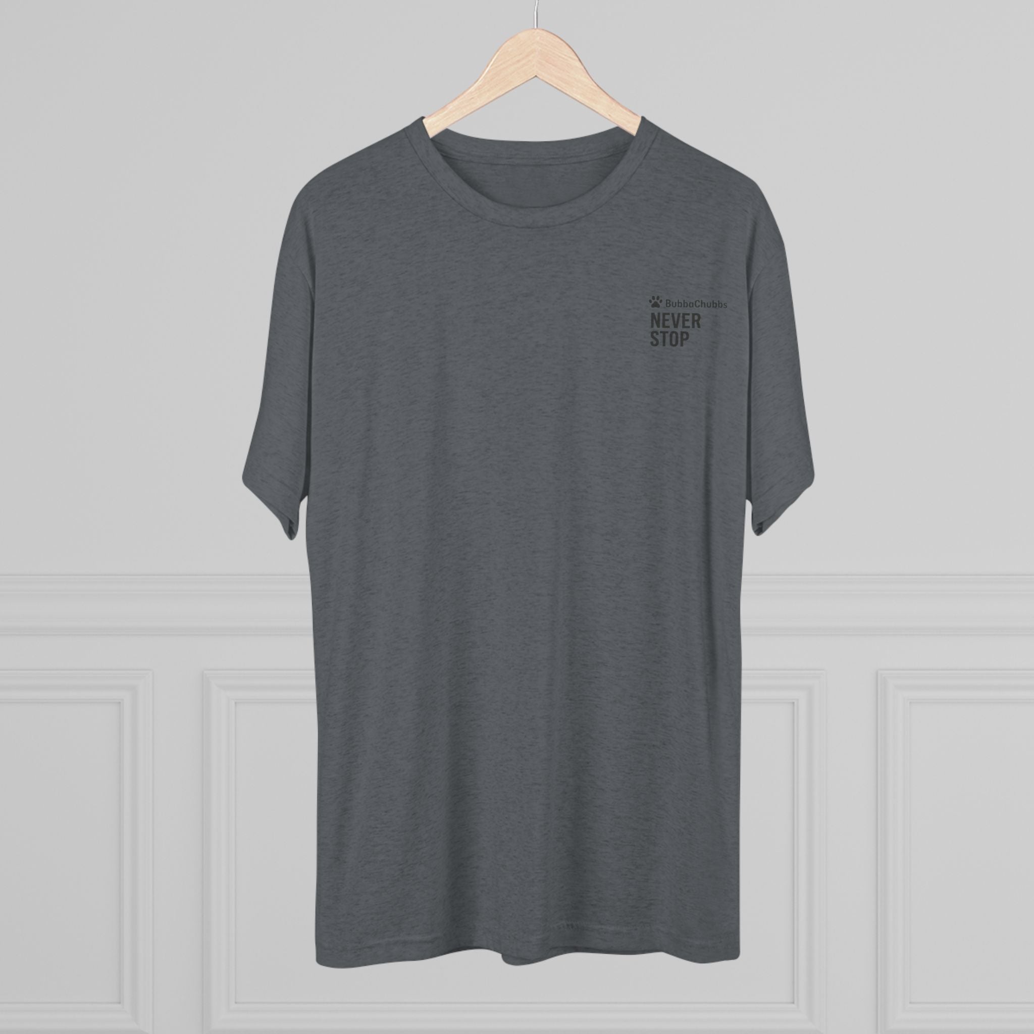 BubbaChubbs Mountains Never Stop — Adventure Outdoor Crew Shirt - BubbaChubbs Brand