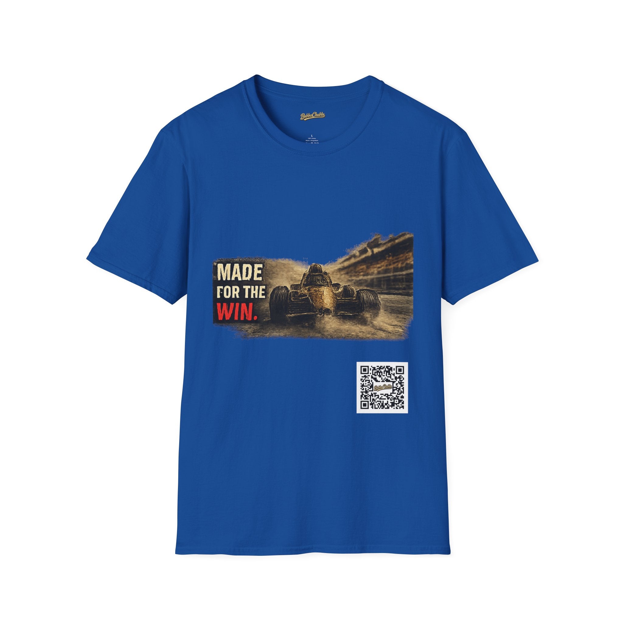BubbaChubbs Race Day Made for it Front Graphic Tee Printify
