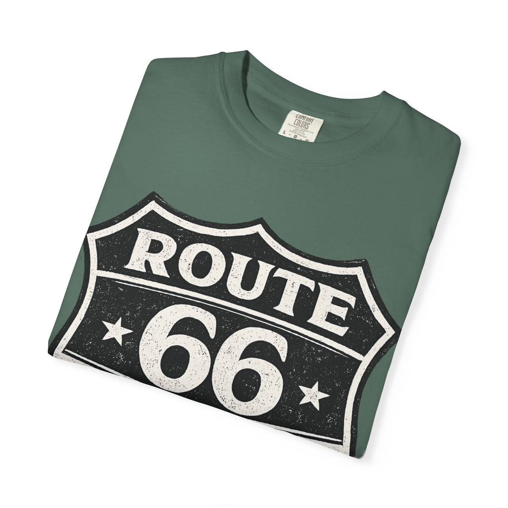 BubbaChubbs Dogs Tats Travel Route 66 Tee Printify