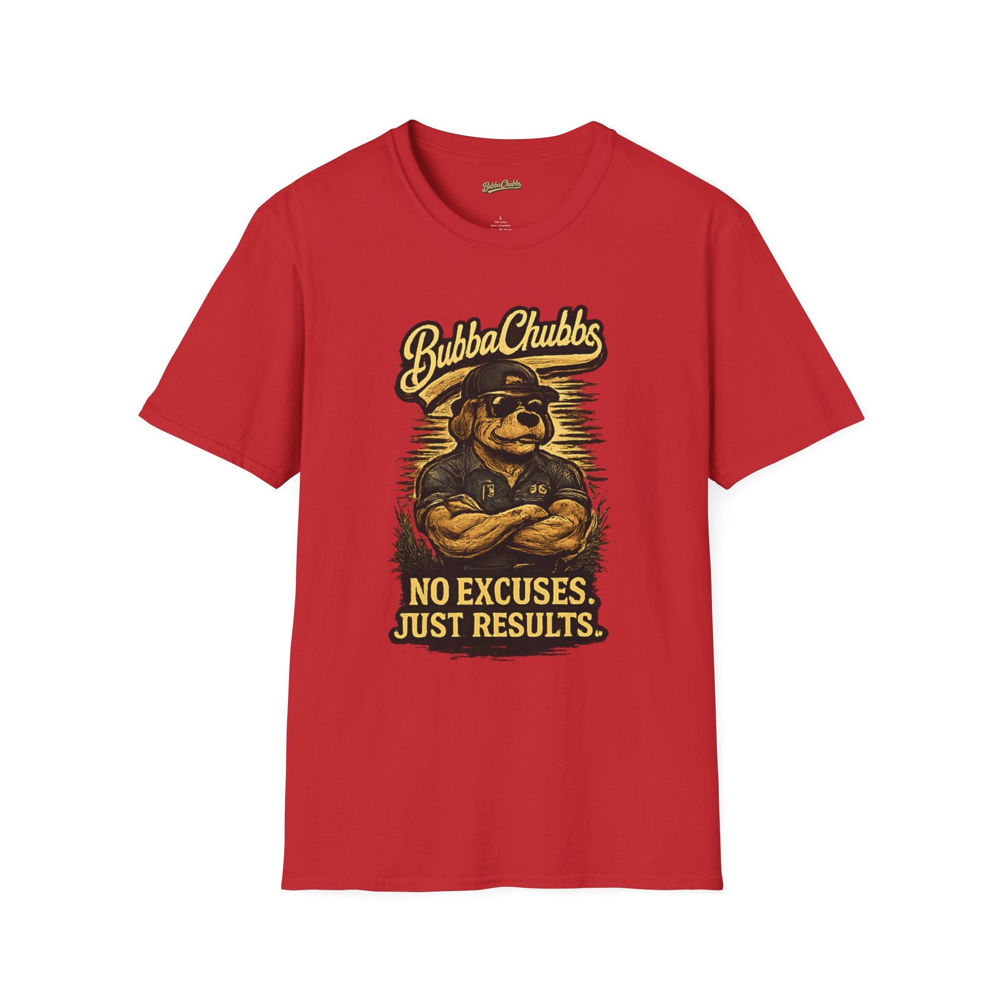 No Excuses Graphic Tee | BubbaChubbs Motivational Gym T-Shirt