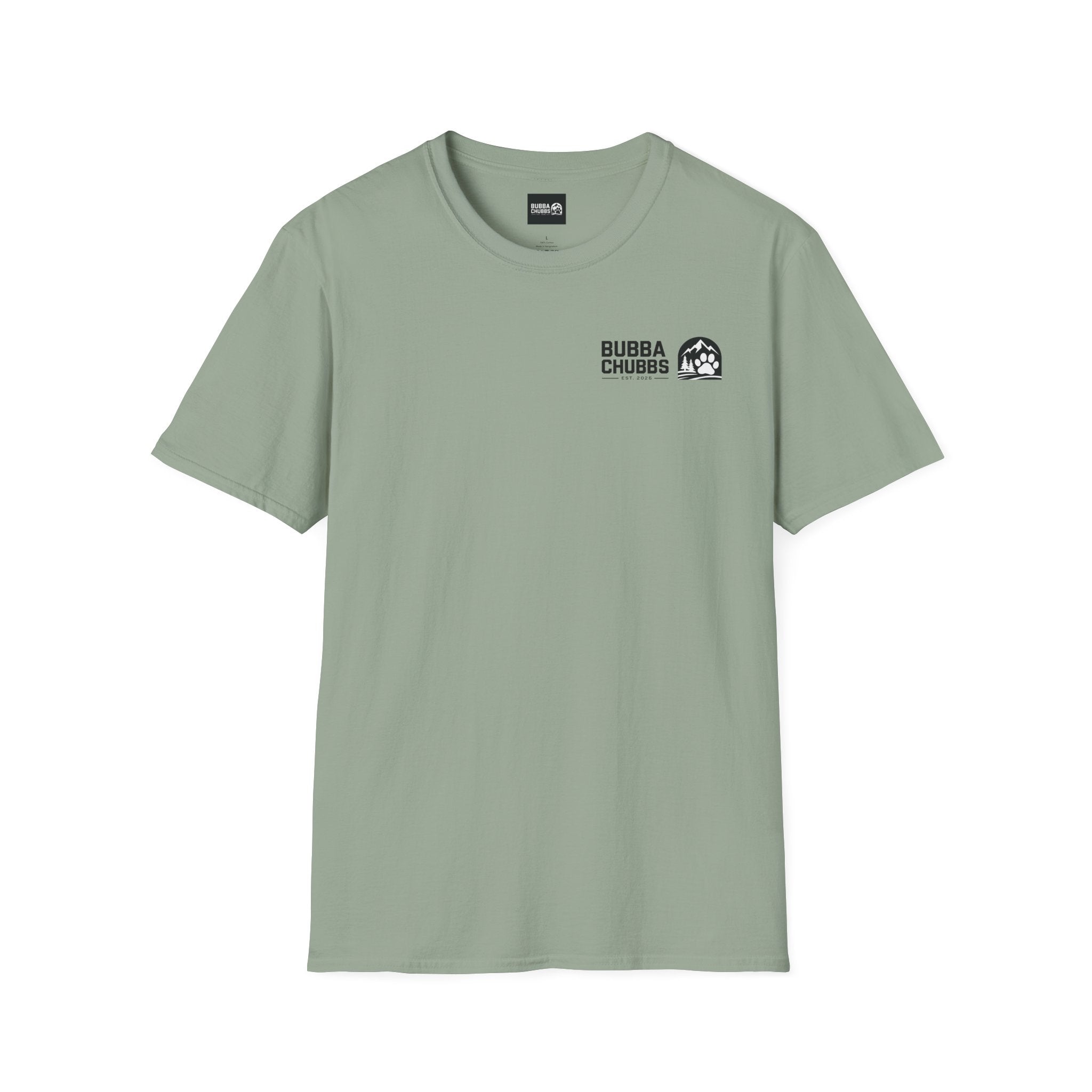 BubbaChubbs Updated Modern Logo Transparent Short-Sleeve Tee - BubbaChubbs Brand