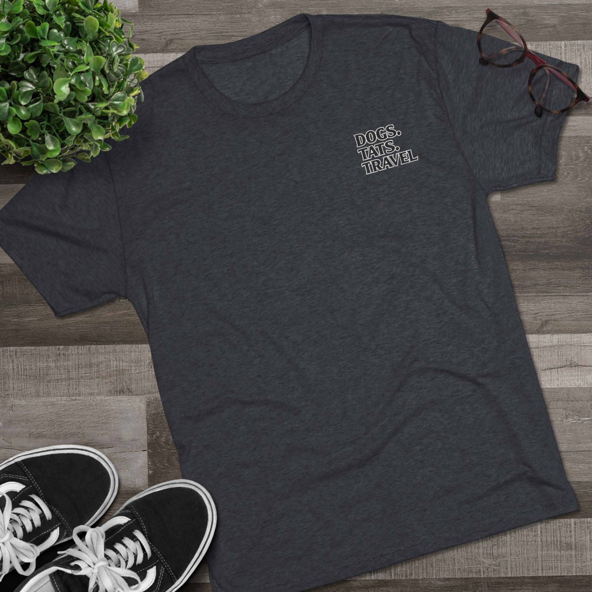 BubbaChubbs Mountains Minimalist Dogs Tats Travel — Adventure Outdoor Crew Shirt - BubbaChubbs Brand