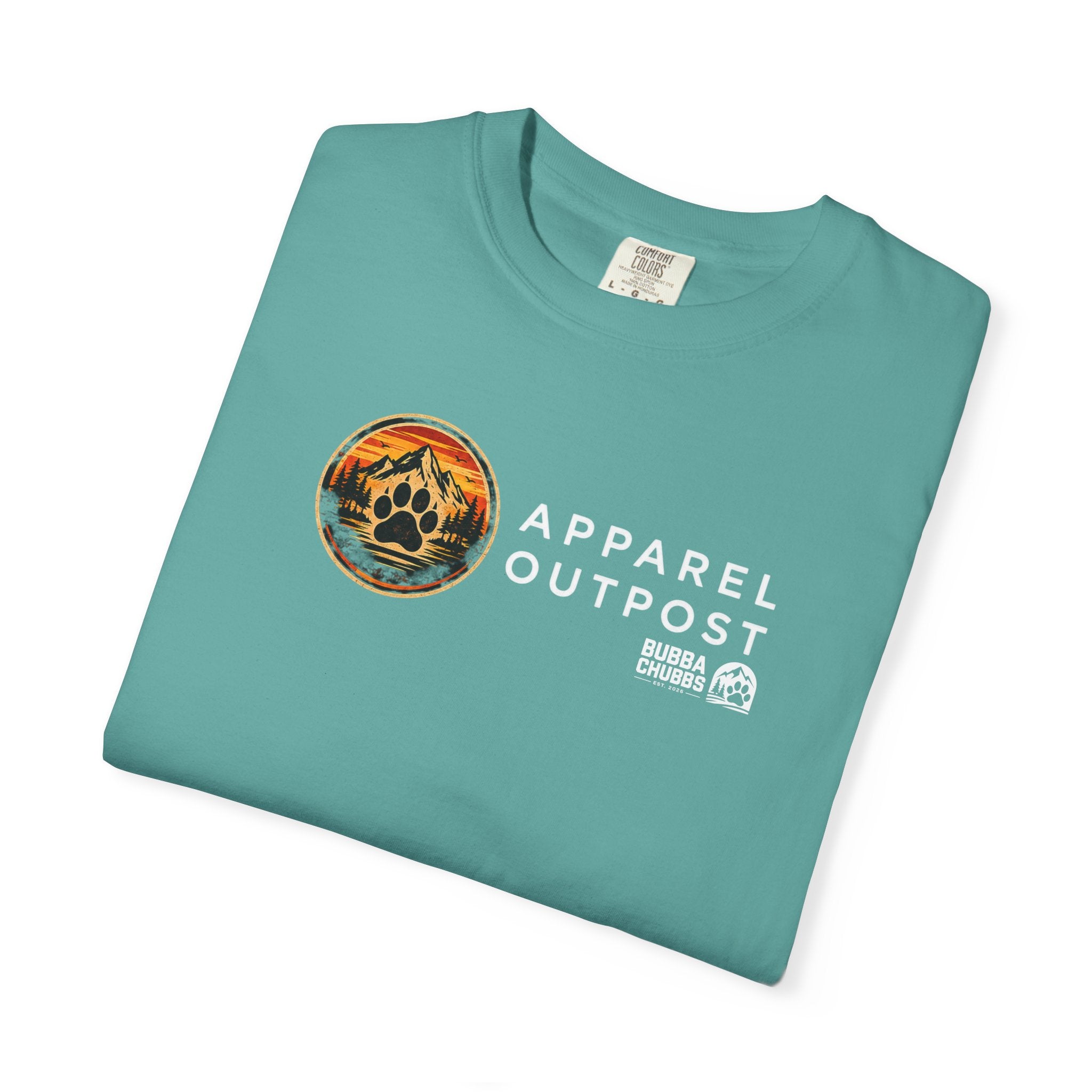 Apparel Outpost Sunset Logo T-Shirt Printify