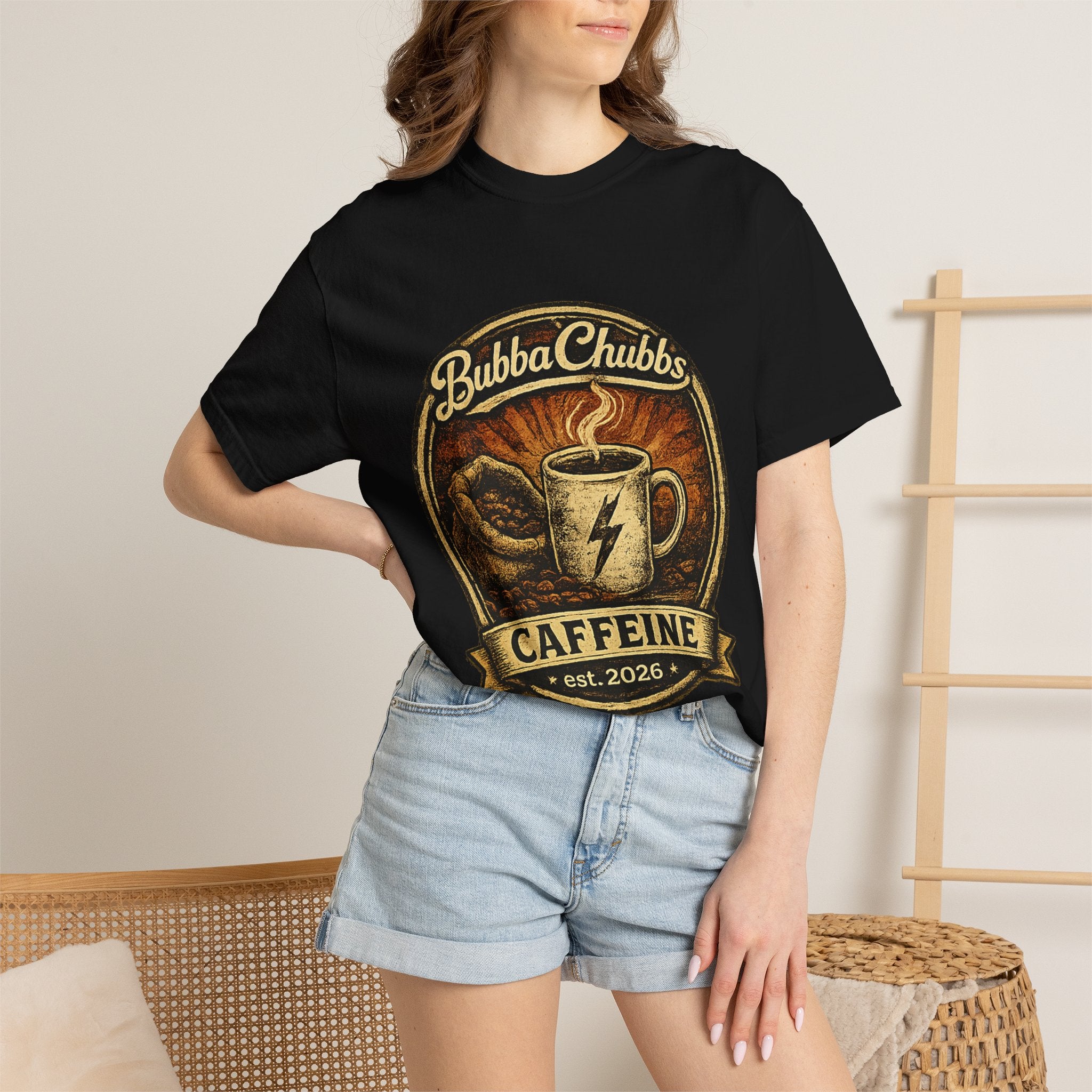 Coffee Jolt Graphic Tee | BubbaChubbs Get Out Stay Wild T-Shirt
