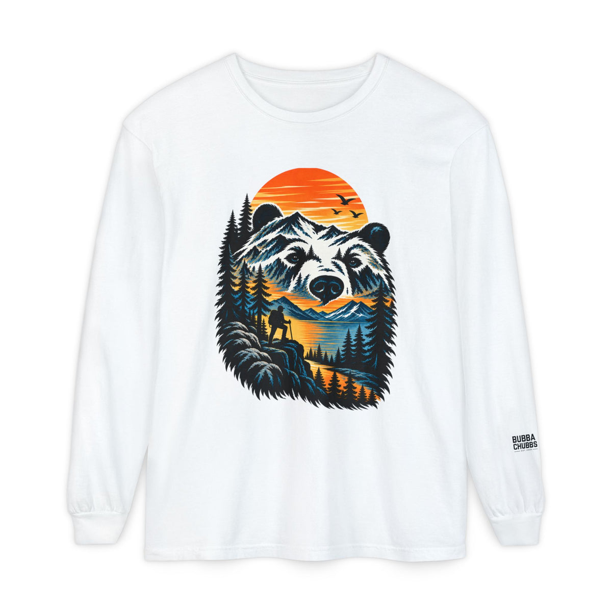 Bear Sunset Long Sleeve Tee