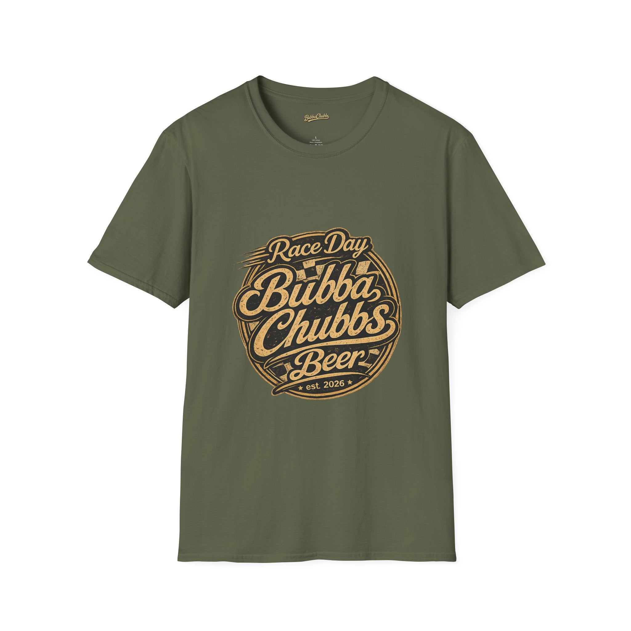 BubbaChubbs Race Day Bubba Beer Logo T-Shirt Printify