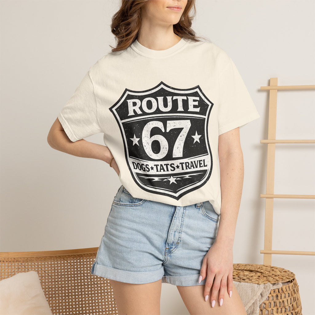 BubbaChubbs Dogs Tats Travel 67 LoL Simple Tee Printify