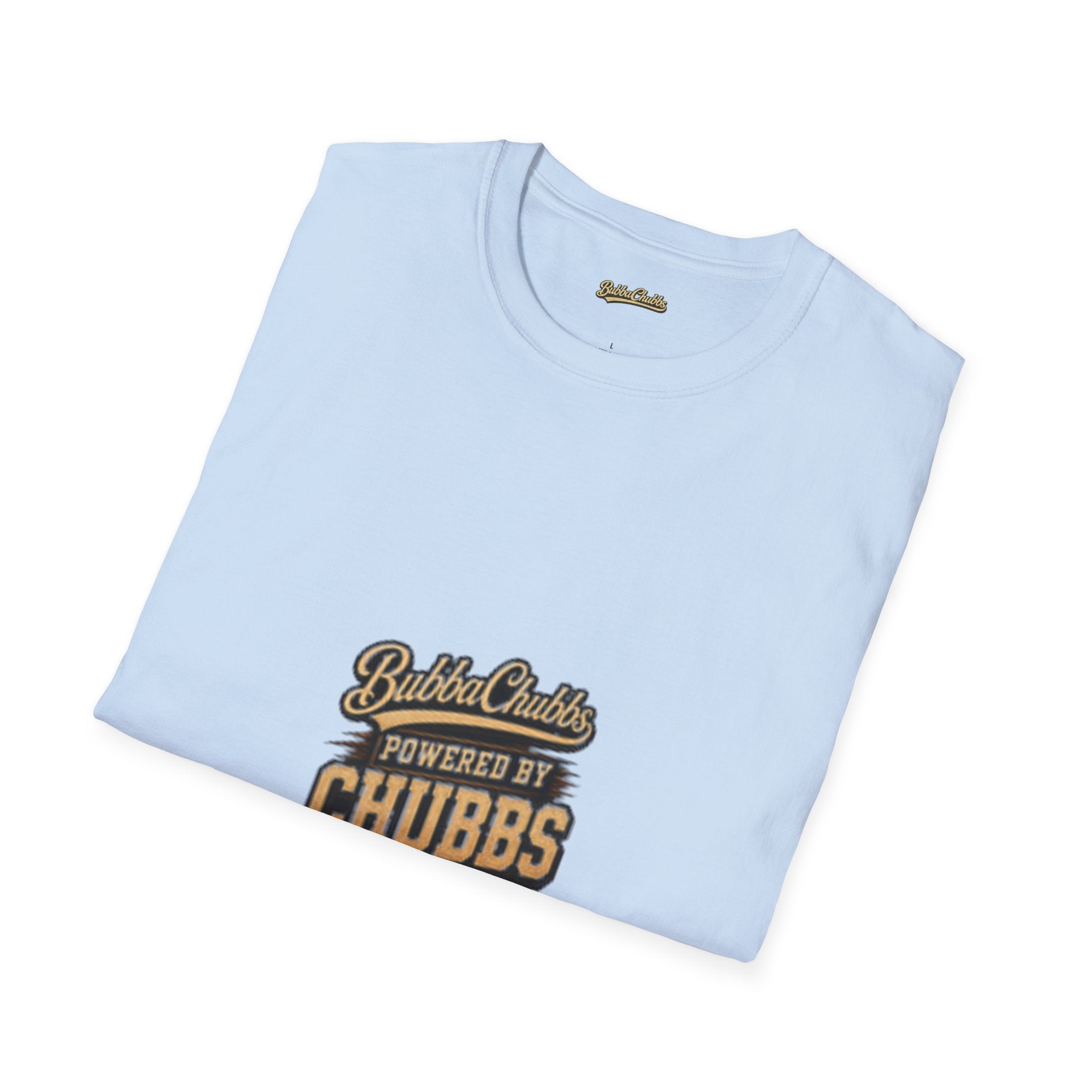 Powered by Chubbs Built Graphic Tee | BubbaChubbs T-Shirt