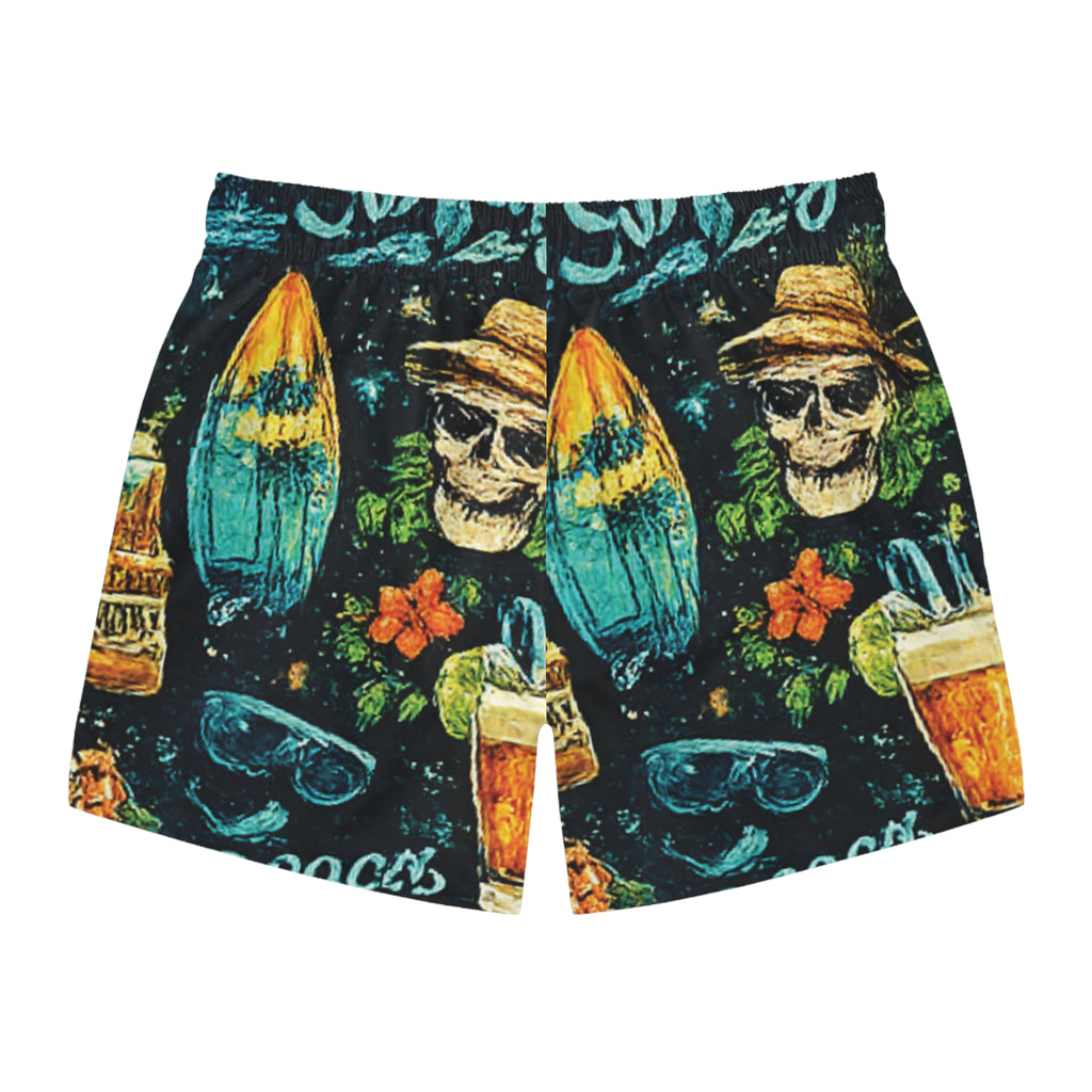 BubbaChubbs- Skull Swim Trunks (AOP) Printify
