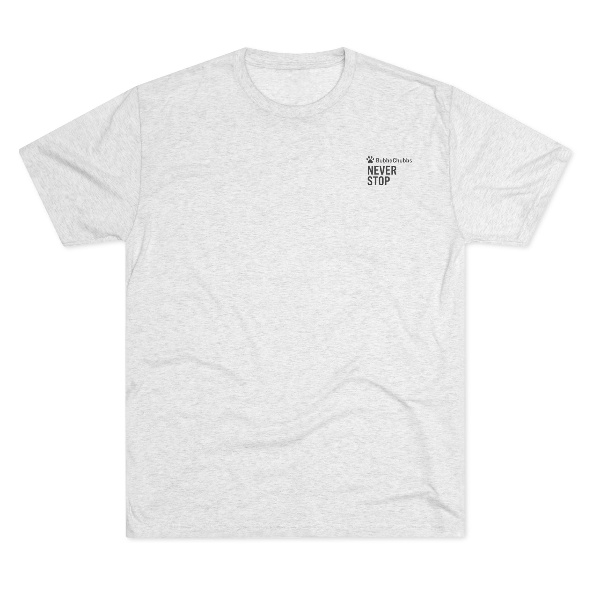 BubbaChubbs Mountains Never Stop — Adventure Outdoor Crew Shirt - BubbaChubbs Brand