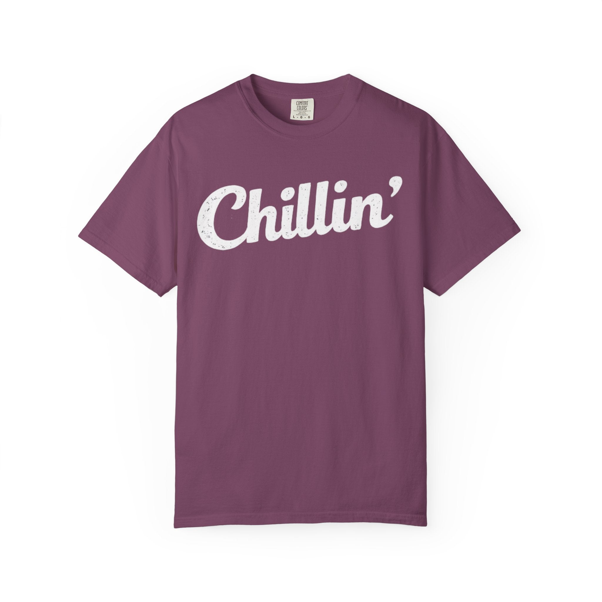BubbaChubbs Chillin’ White Lettering Tee - BubbaChubbs Brand