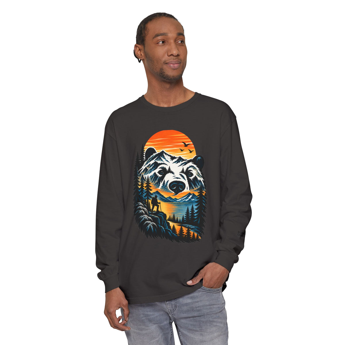 Bear Sunset Long Sleeve Tee