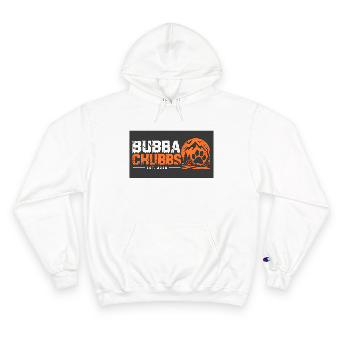 Halloween BubbaChubbs Paw Logo Champion Hoodie