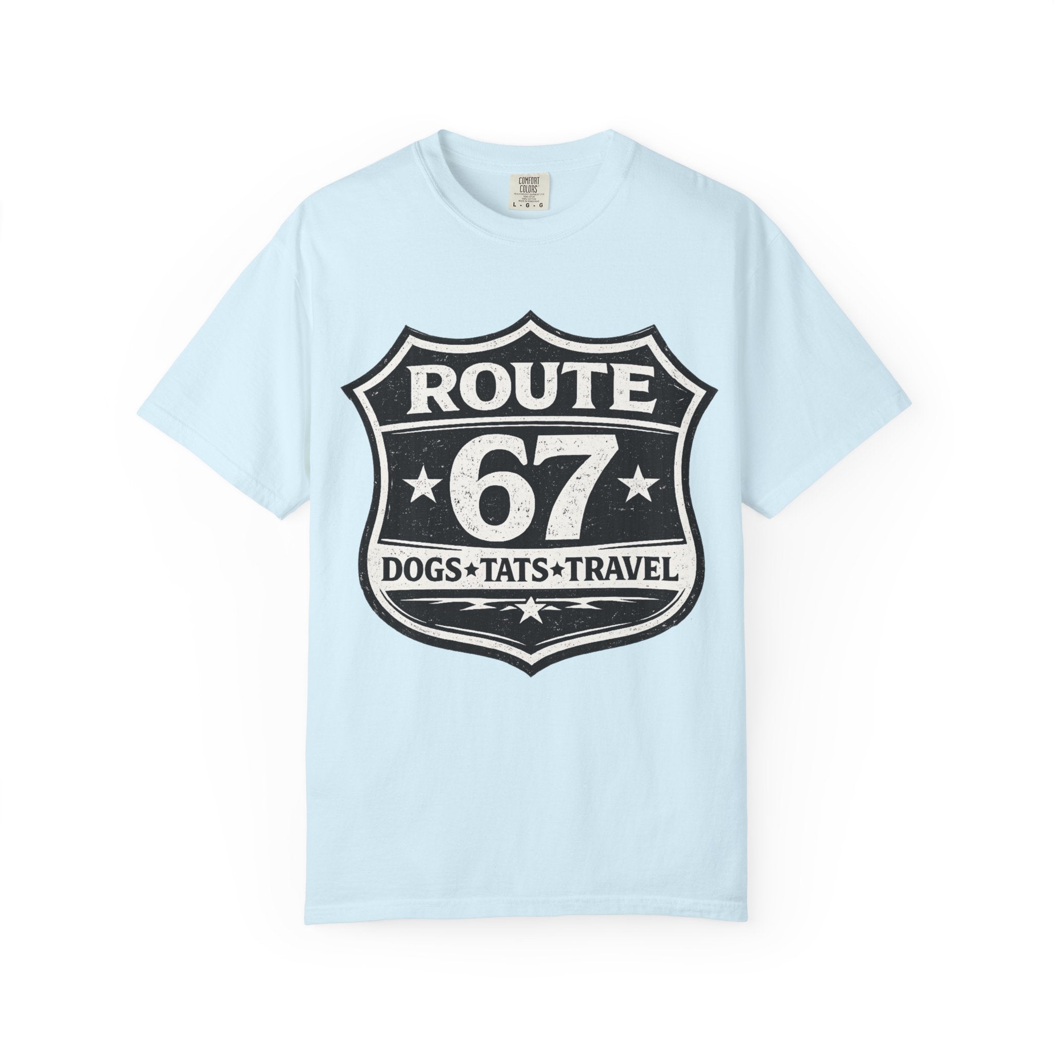 BubbaChubbs Dogs Tats Travel 67 LoL Simple Tee - BubbaChubbs Brand
