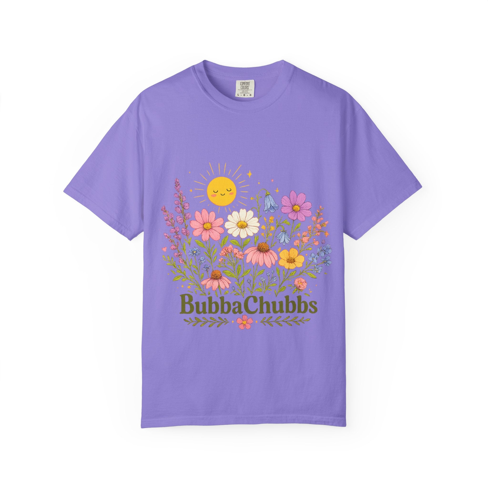 BubbaChubbs Sun Floral Style Tee - BubbaChubbs Brand
