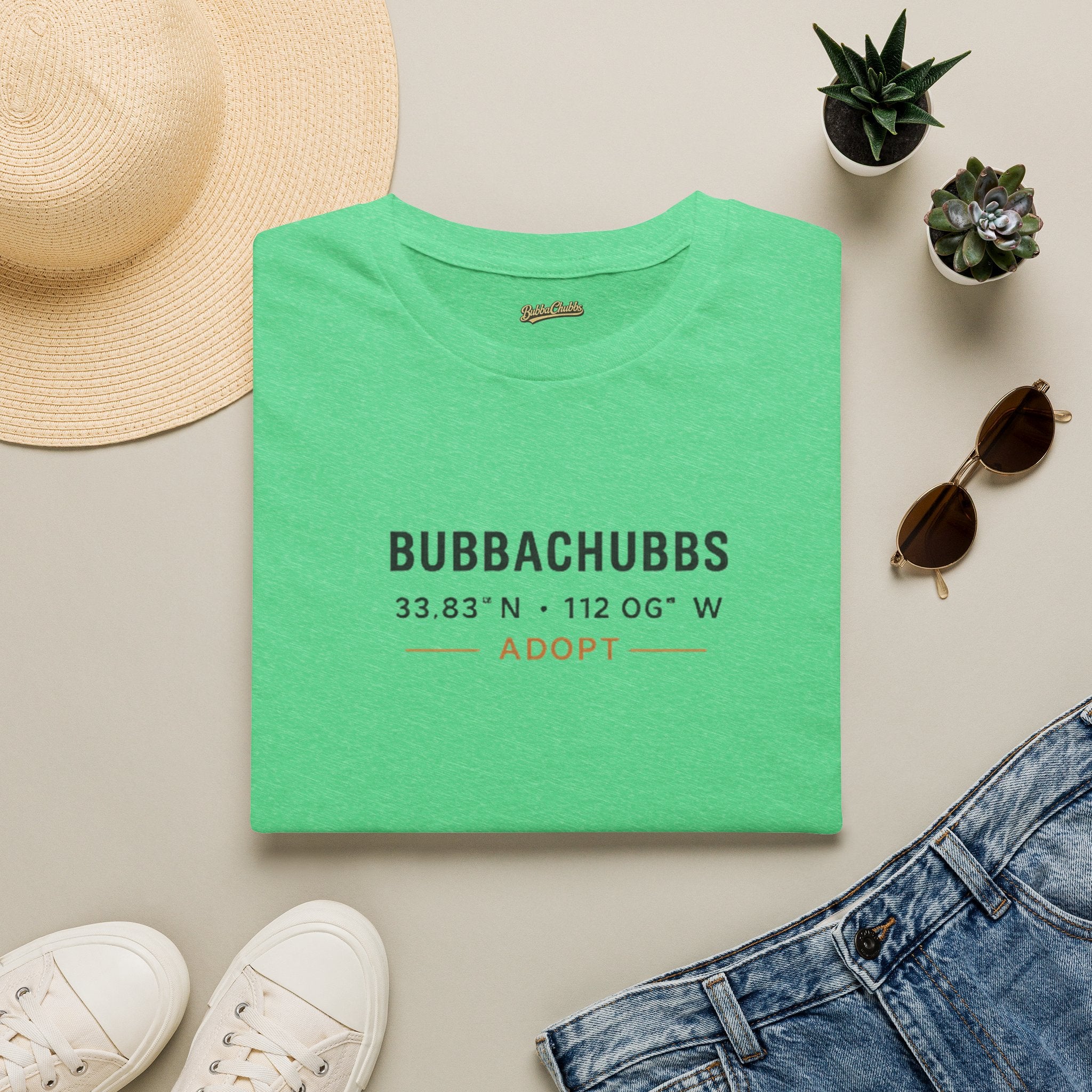 BubbaChubbs Adopt Latitude Tee - BubbaChubbs Brand