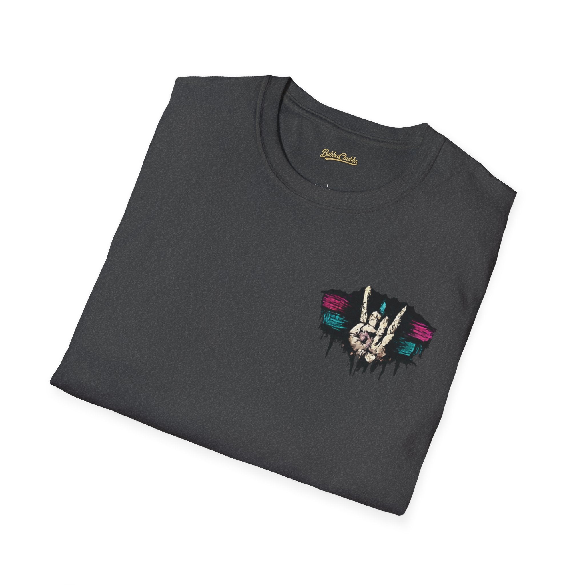 BubbaChubbs Skull Fingers Peace Tee - BubbaChubbs Brand