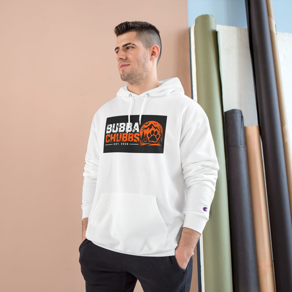 Halloween BubbaChubbs Paw Logo Champion Hoodie