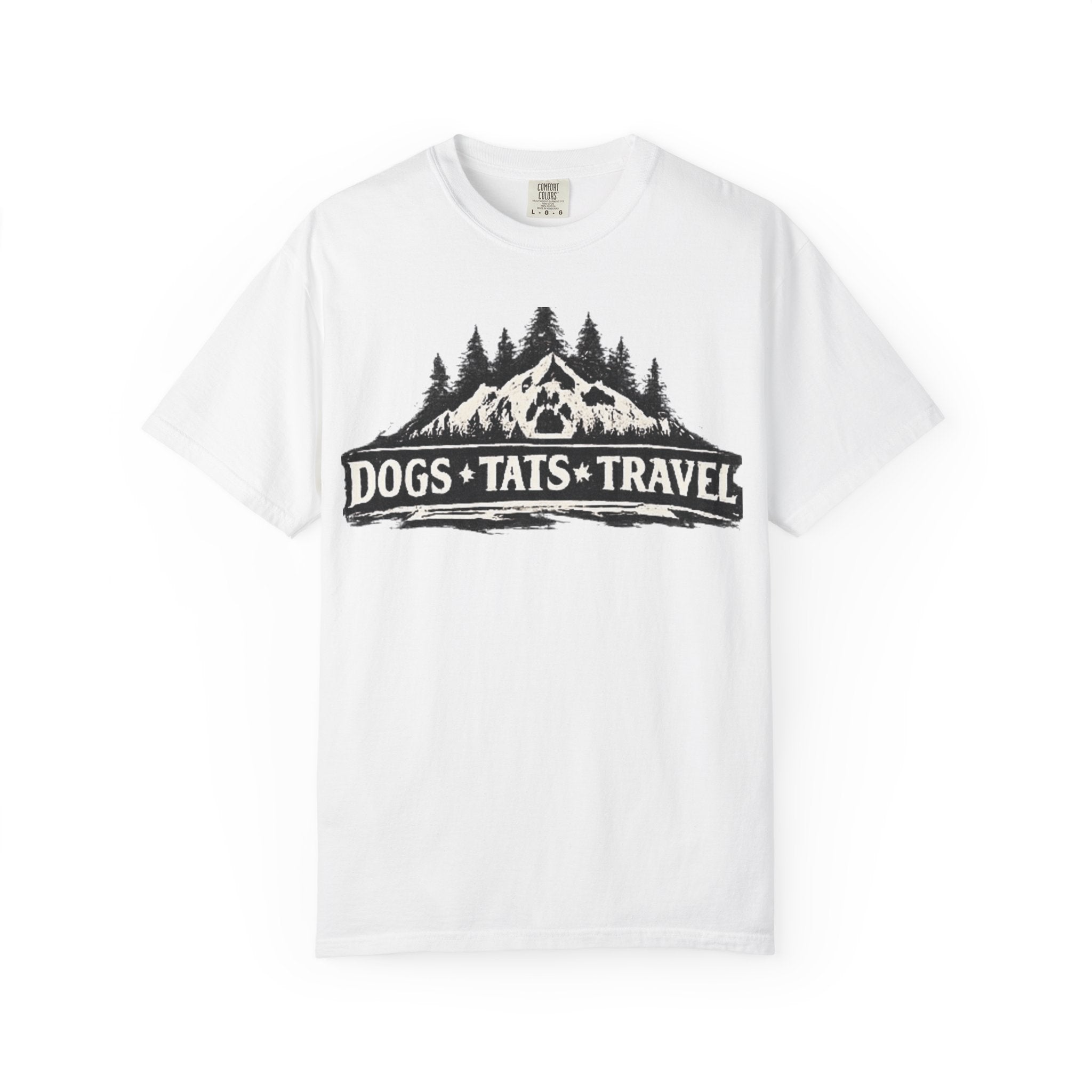 BubbaChubbs Dogs Tats Travel Mountain Tee - BubbaChubbs Brand