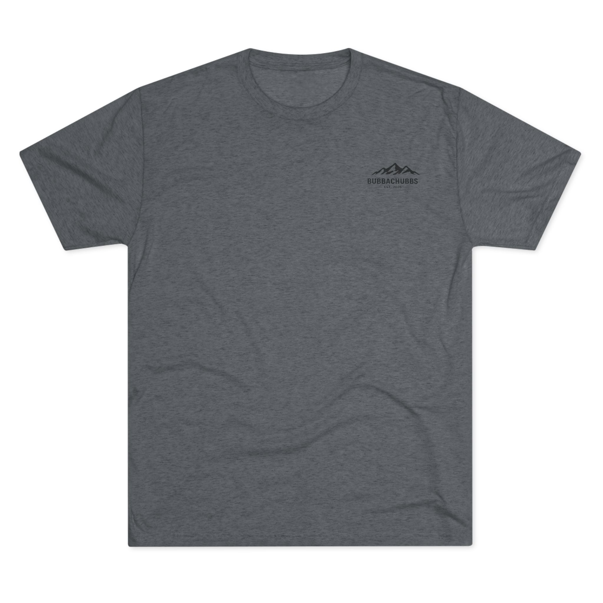 BubbaChubbs Mountains Minimalist Logo Tee — Adventure Outdoor Crew Shirt - BubbaChubbs Brand