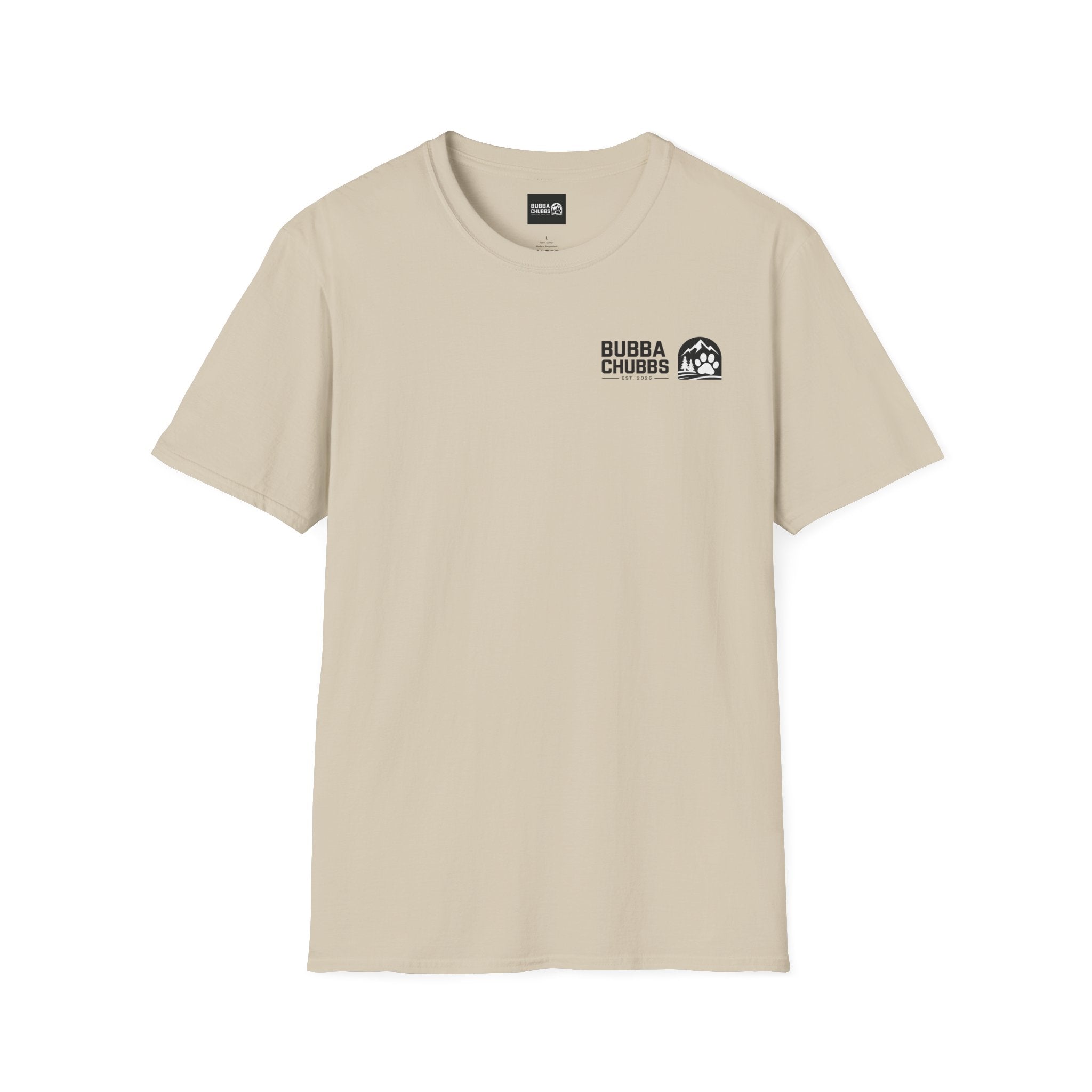 BubbaChubbs Updated Modern Logo Transparent Short-Sleeve Tee - BubbaChubbs Brand