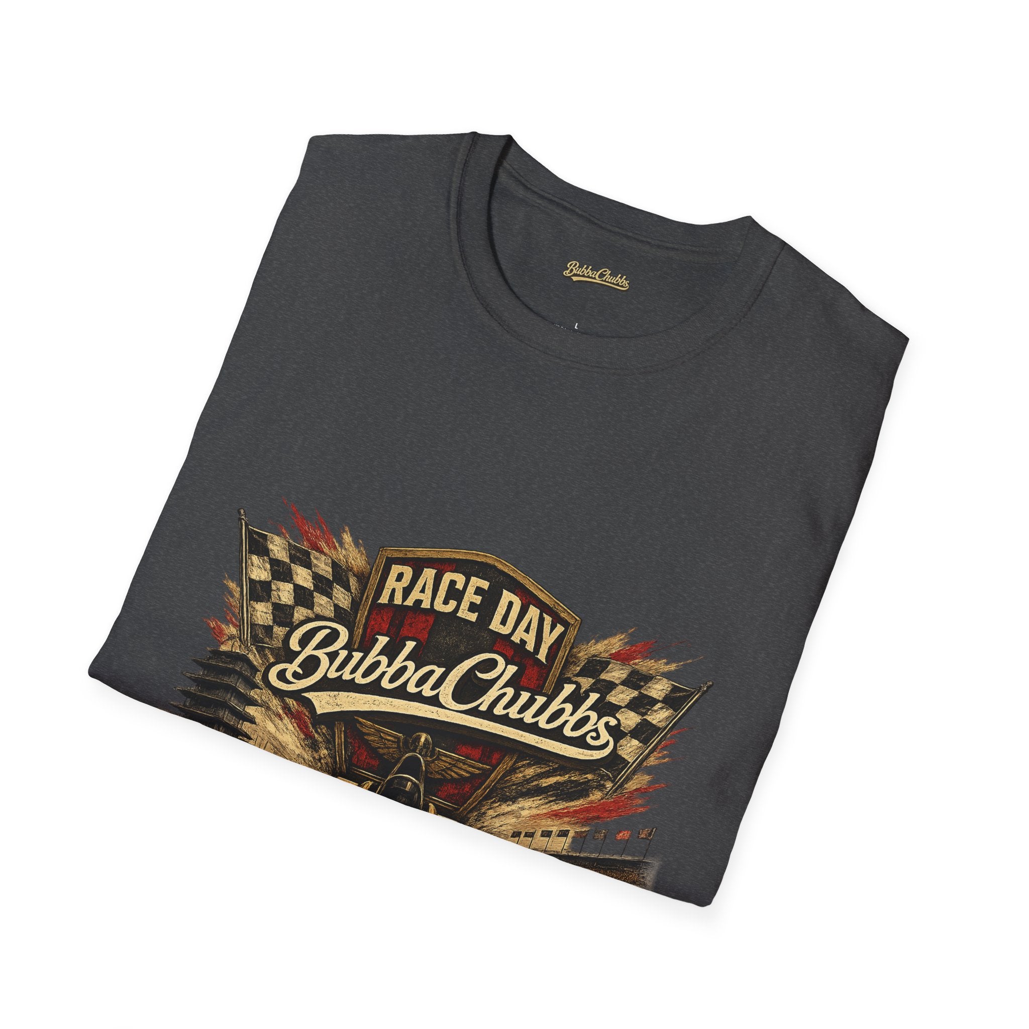 BubbaChubbs QR Back and Race Day Front Graphic Tee Printify