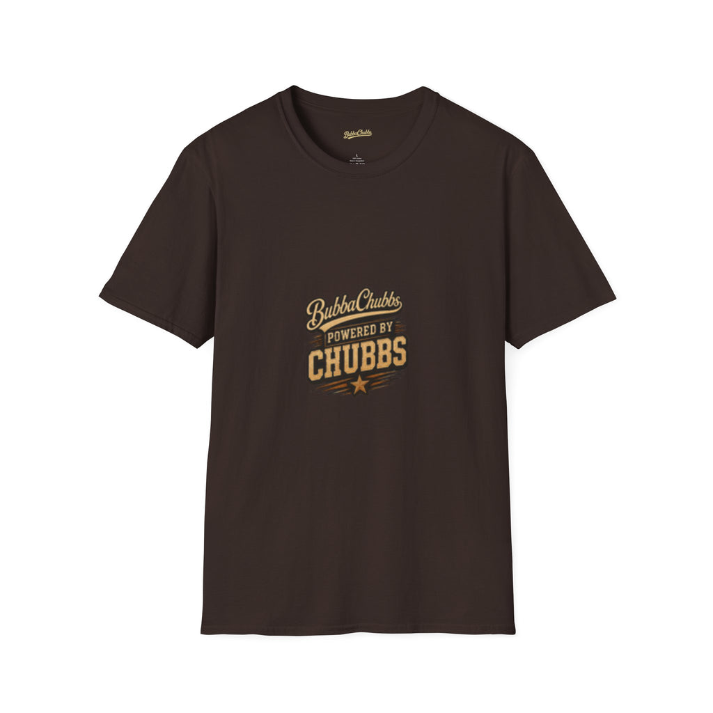 Powered by Chubbs Built Graphic Tee | BubbaChubbs T-Shirt