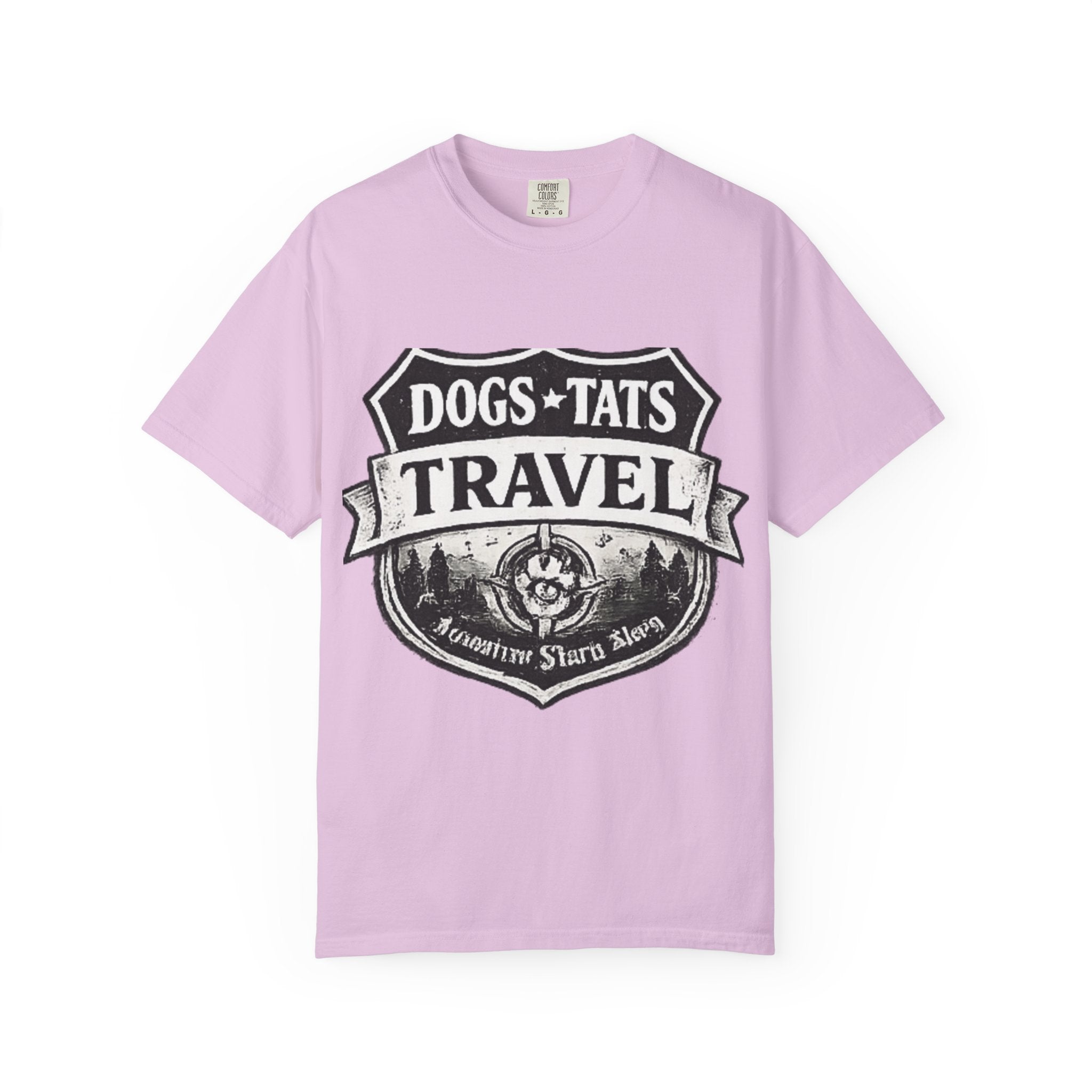 BubbaChubbs Dogs Tats Travel Simple Tee - BubbaChubbs Brand