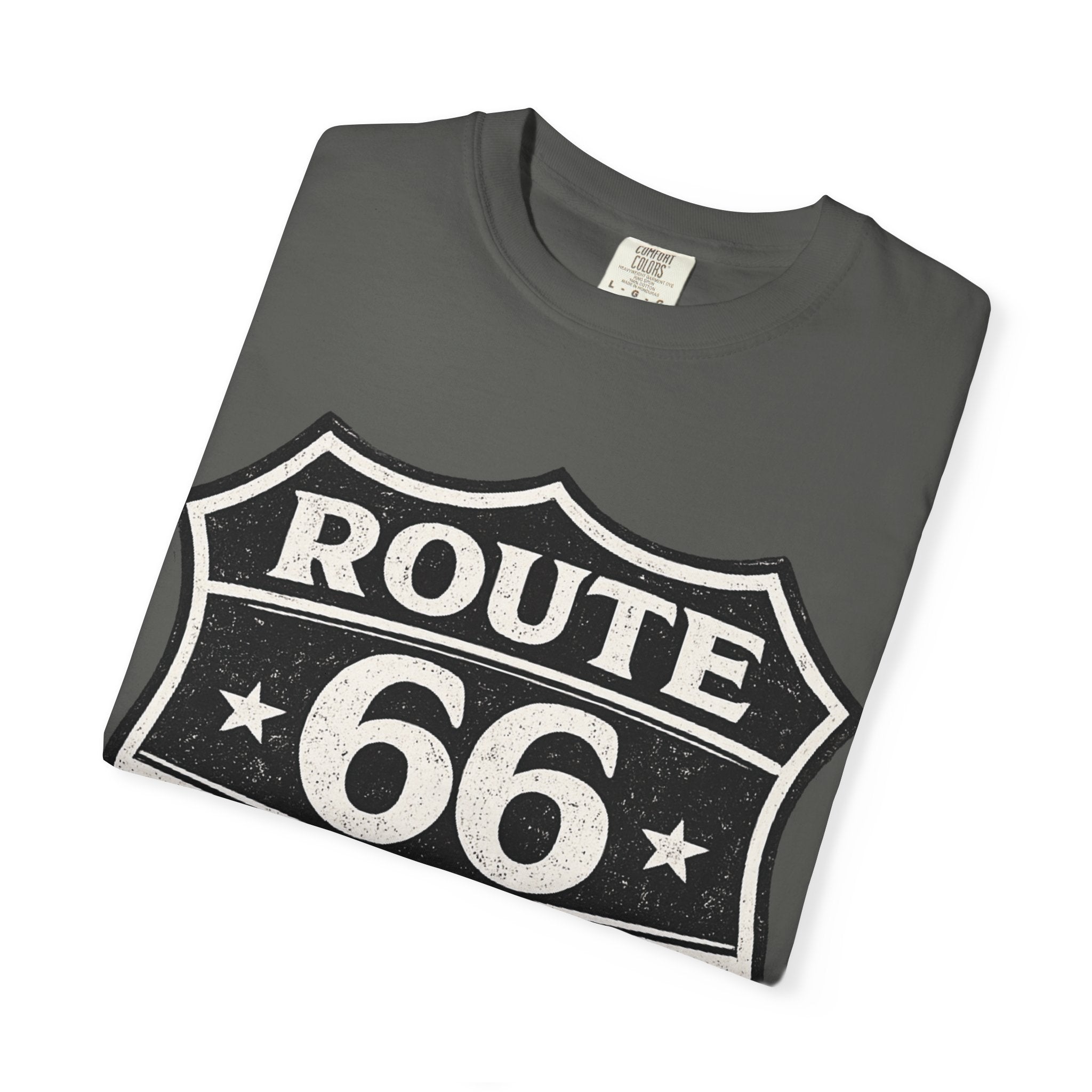BubbaChubbs Dogs Tats Travel Route 66 Tee Printify