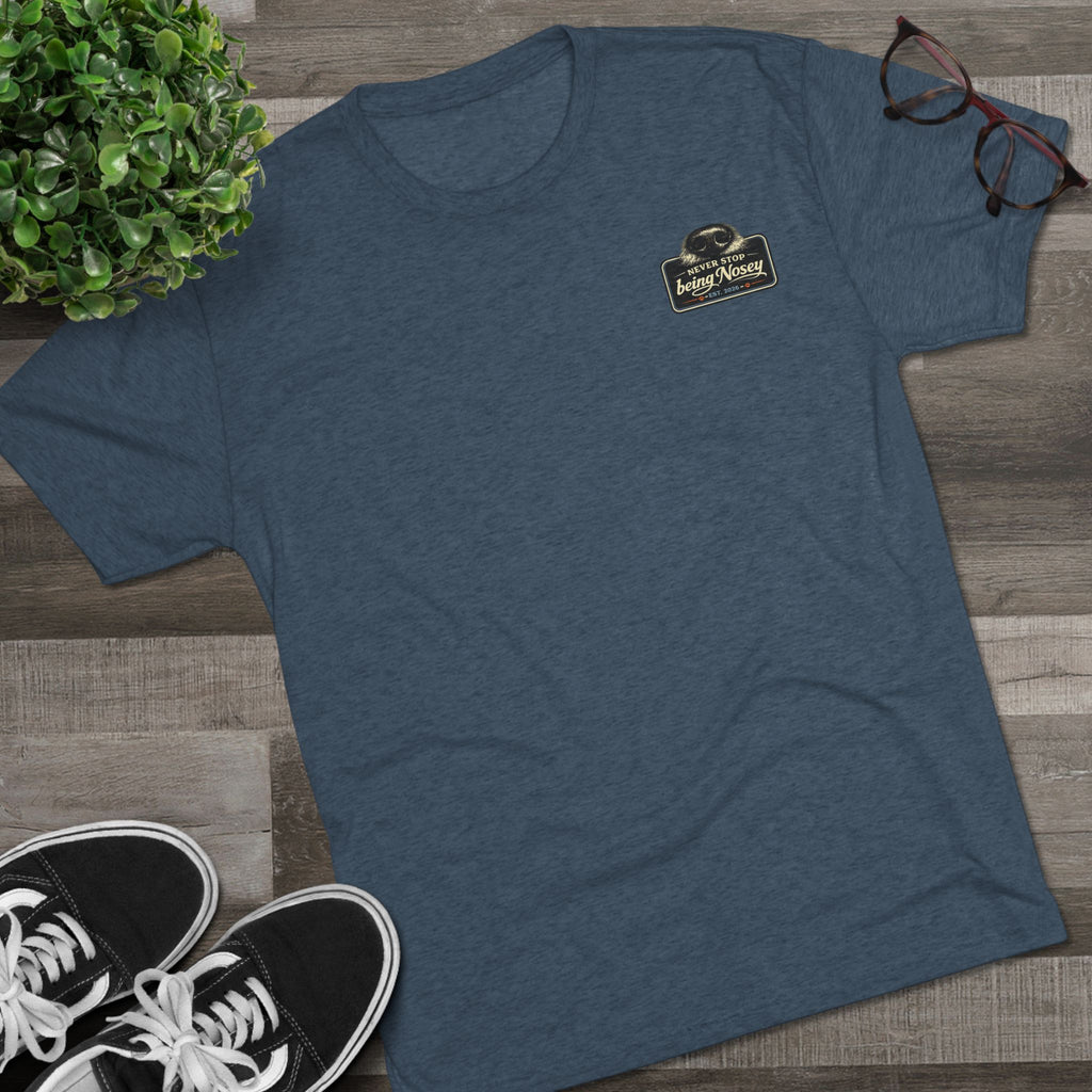 BubbaChubbs Never Being Nosey Minimalist Logo Tee — Adventure Outdoor Crew Shirt - BubbaChubbs Brand