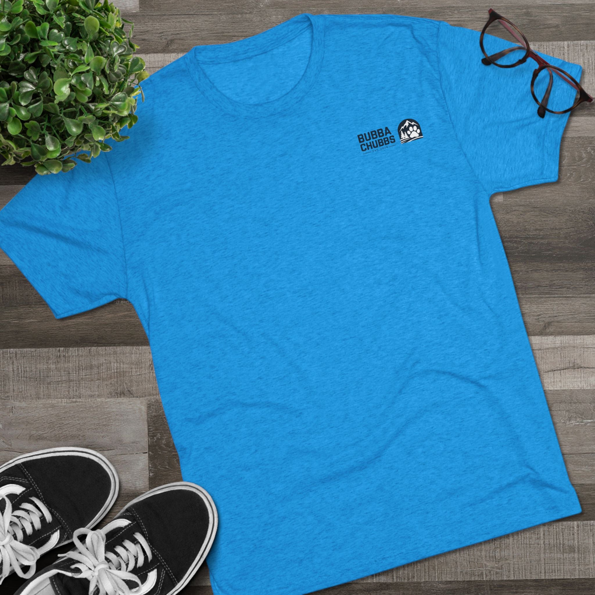 BubbaChubbs Mountains Minimalist Logo Tee — Adventure Outdoor Crew Shirt - BubbaChubbs Brand