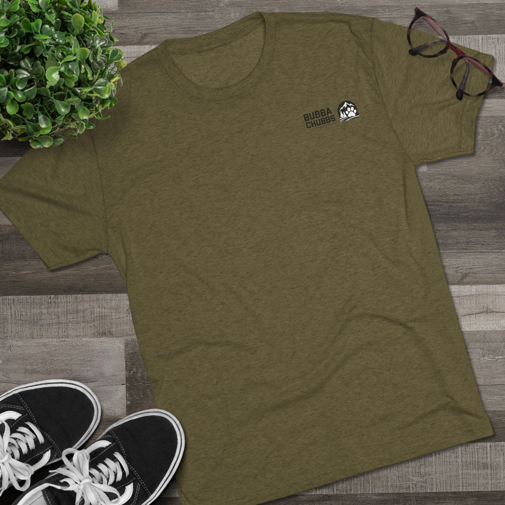 BubbaChubbs Mountains Minimalist Logo Tee — Adventure Outdoor Crew Shirt - BubbaChubbs Brand