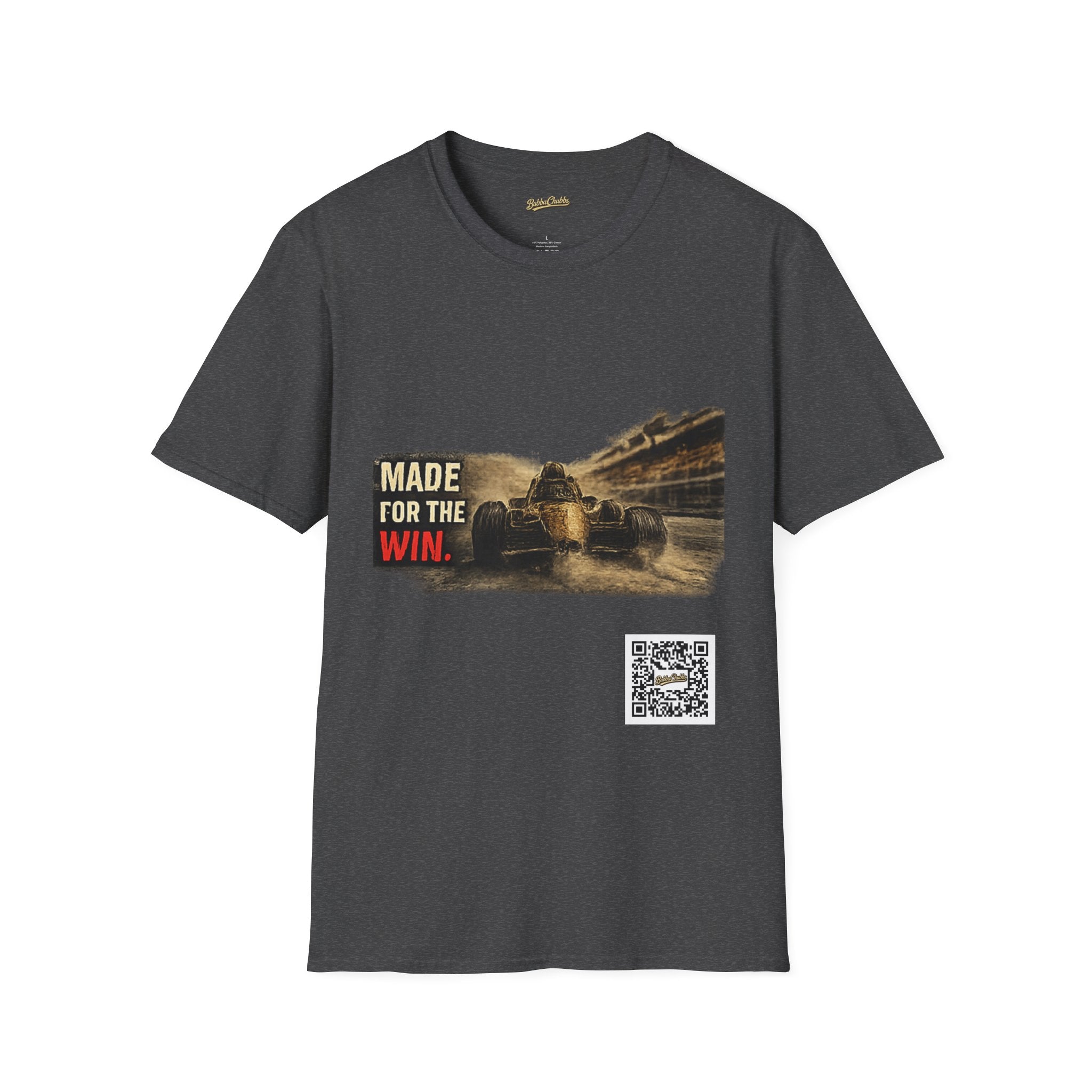 BubbaChubbs Race Day Made for it Front Graphic Tee Printify