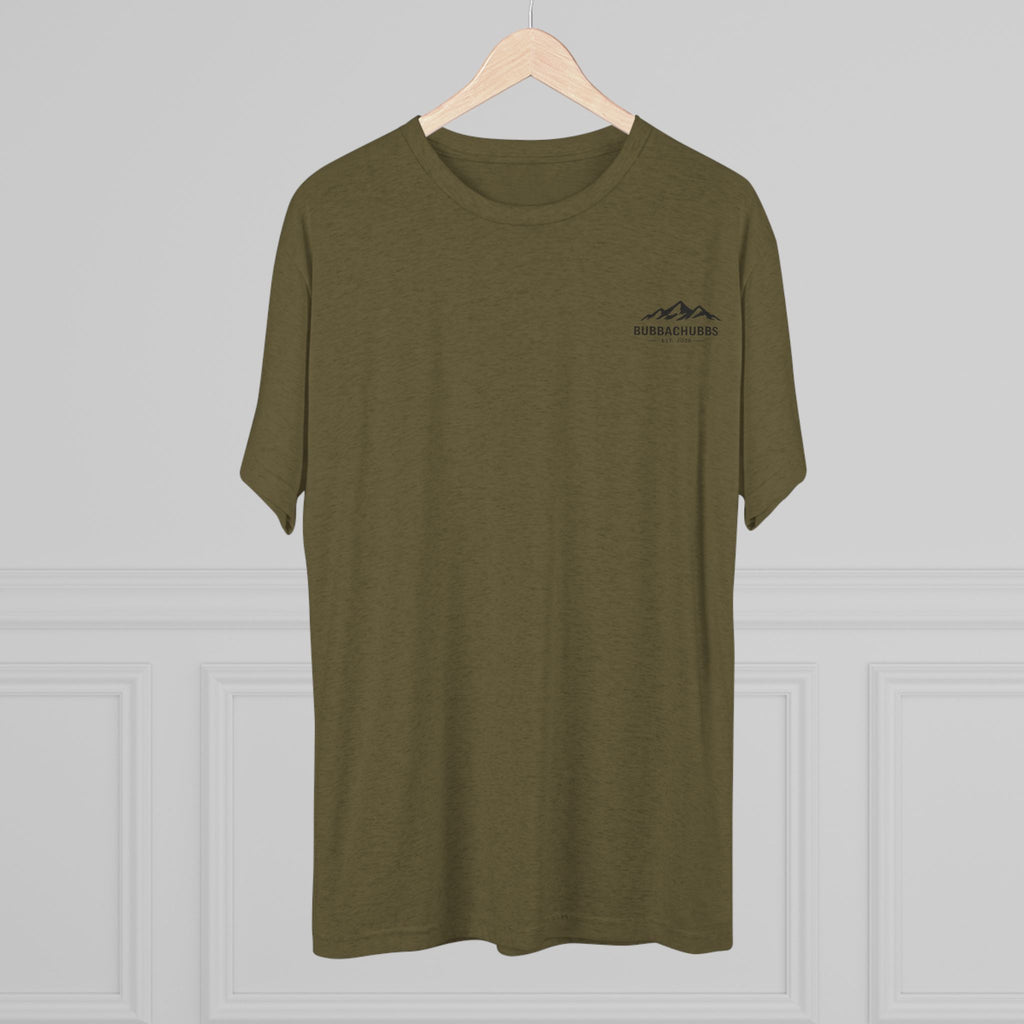 BubbaChubbs Mountains Minimalist Logo Tee — Adventure Outdoor Crew Shirt - BubbaChubbs Brand