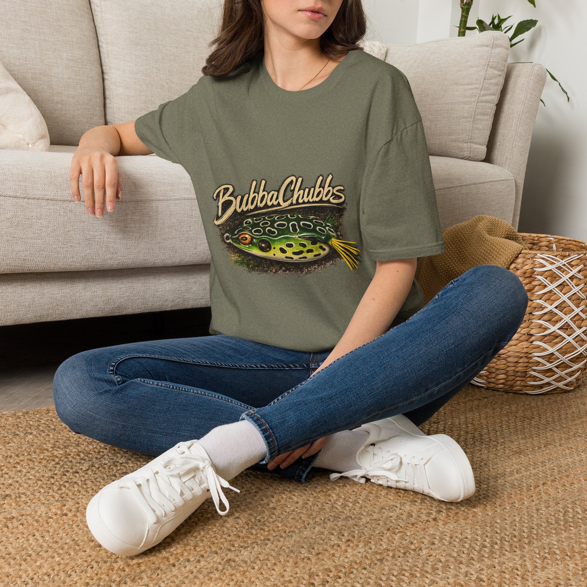BubbaChubbs Gone Fishing Lure Graphic Tee Printify