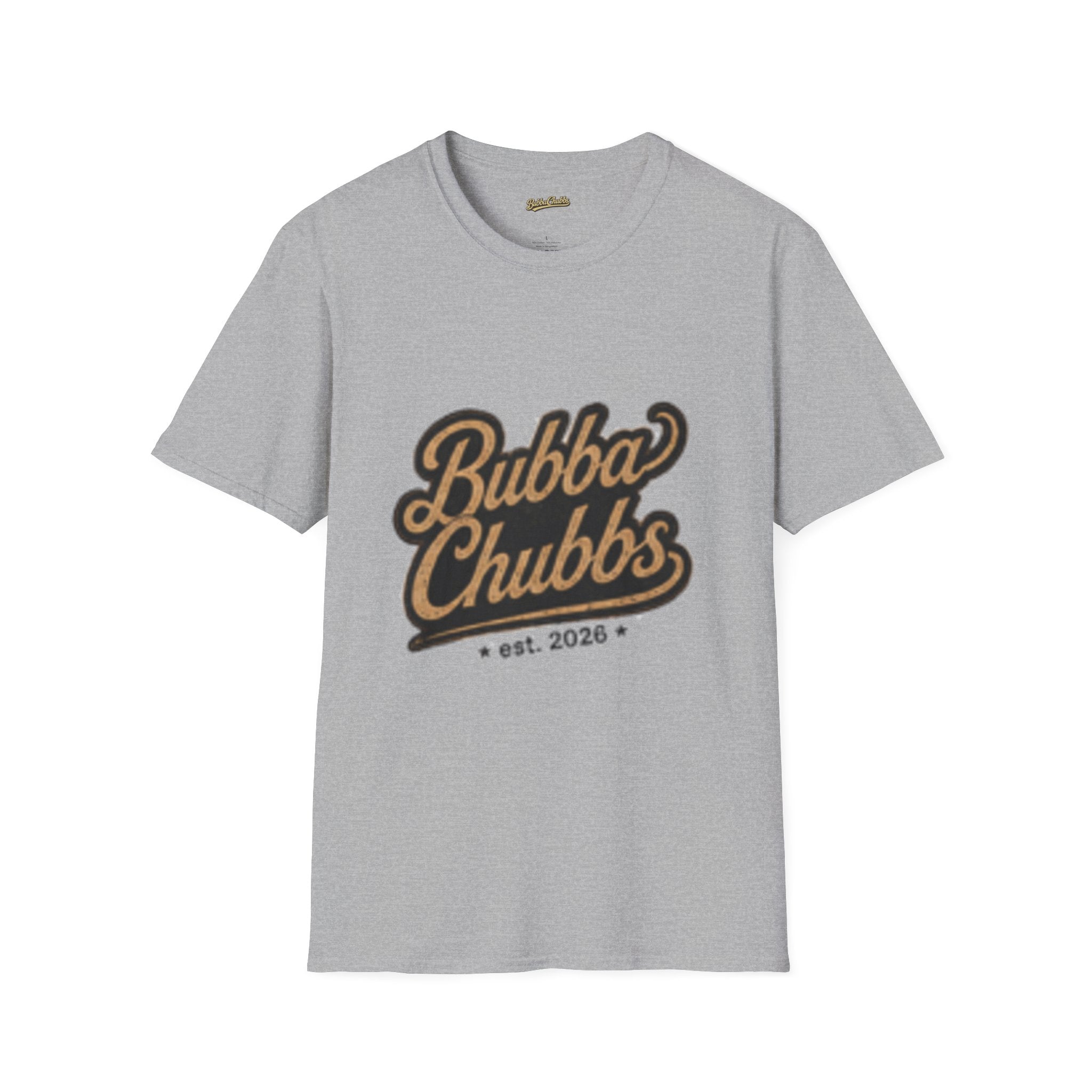 BubbaChubbs Faded Logo Only T-Shirt Printify