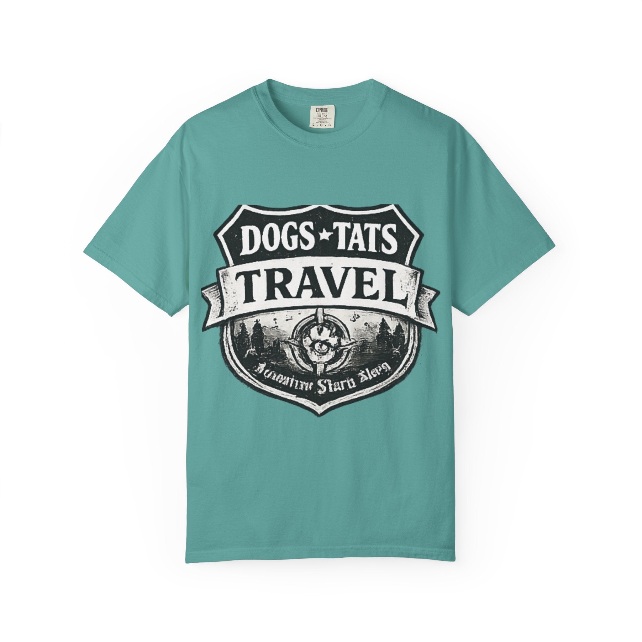 BubbaChubbs Dogs Tats Travel Simple Tee - BubbaChubbs Brand