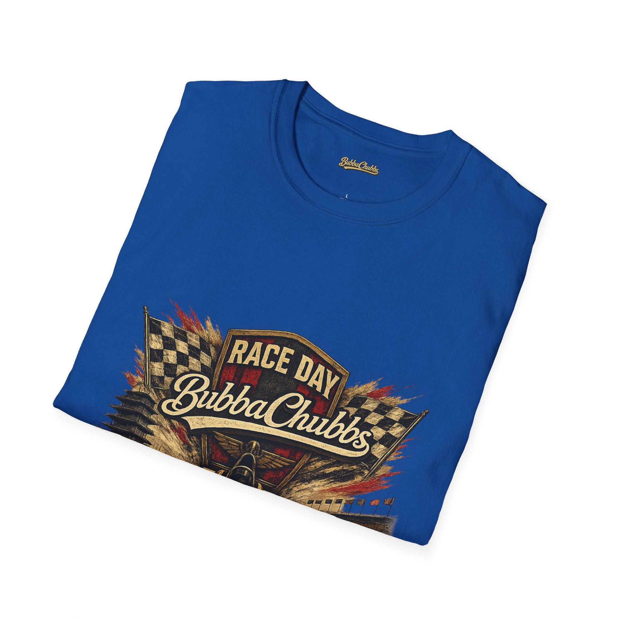 BubbaChubbs QR Back and Race Day Front Graphic Tee Printify