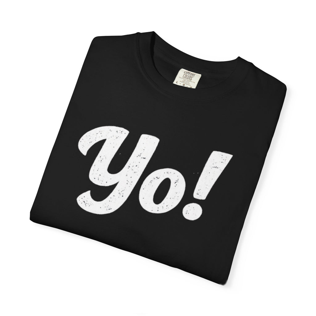 BubbaChubbs Yo! White Lettering Tee - BubbaChubbs Brand