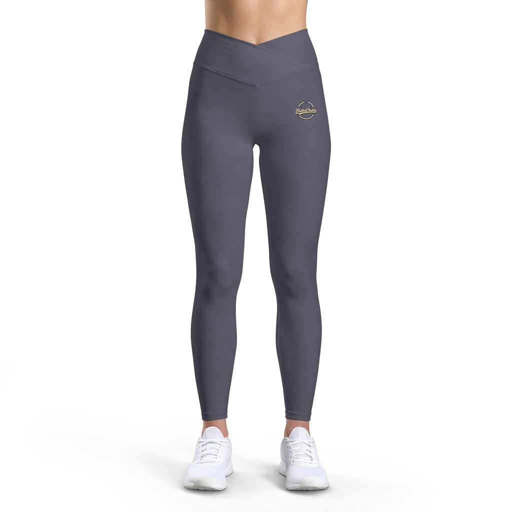 BubbaChubbs - Luxe High-Waist Women’s Leggings — Small Gold Emblem Printify